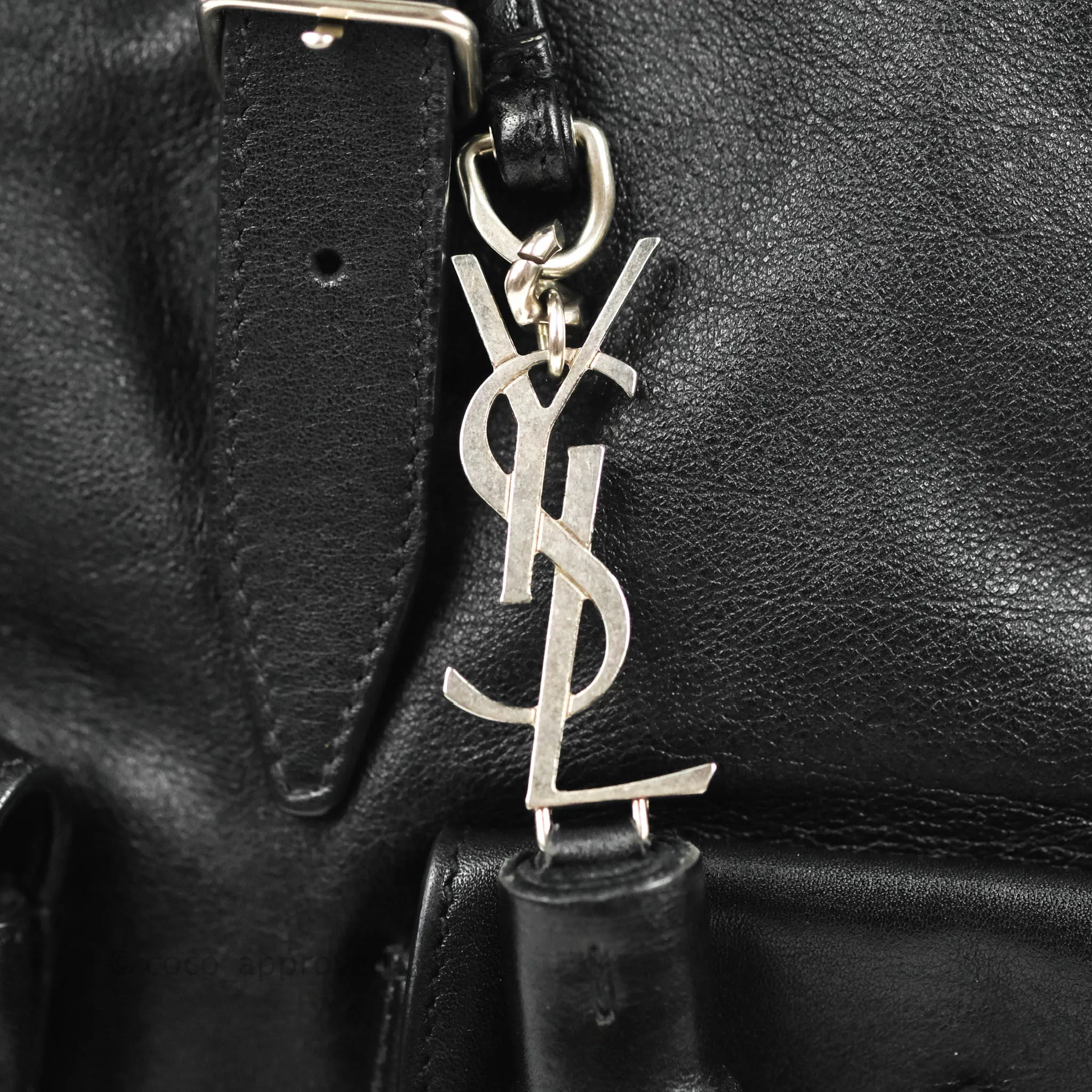 Saint Laurent Festival Fringe Backpack Black Calfskin
