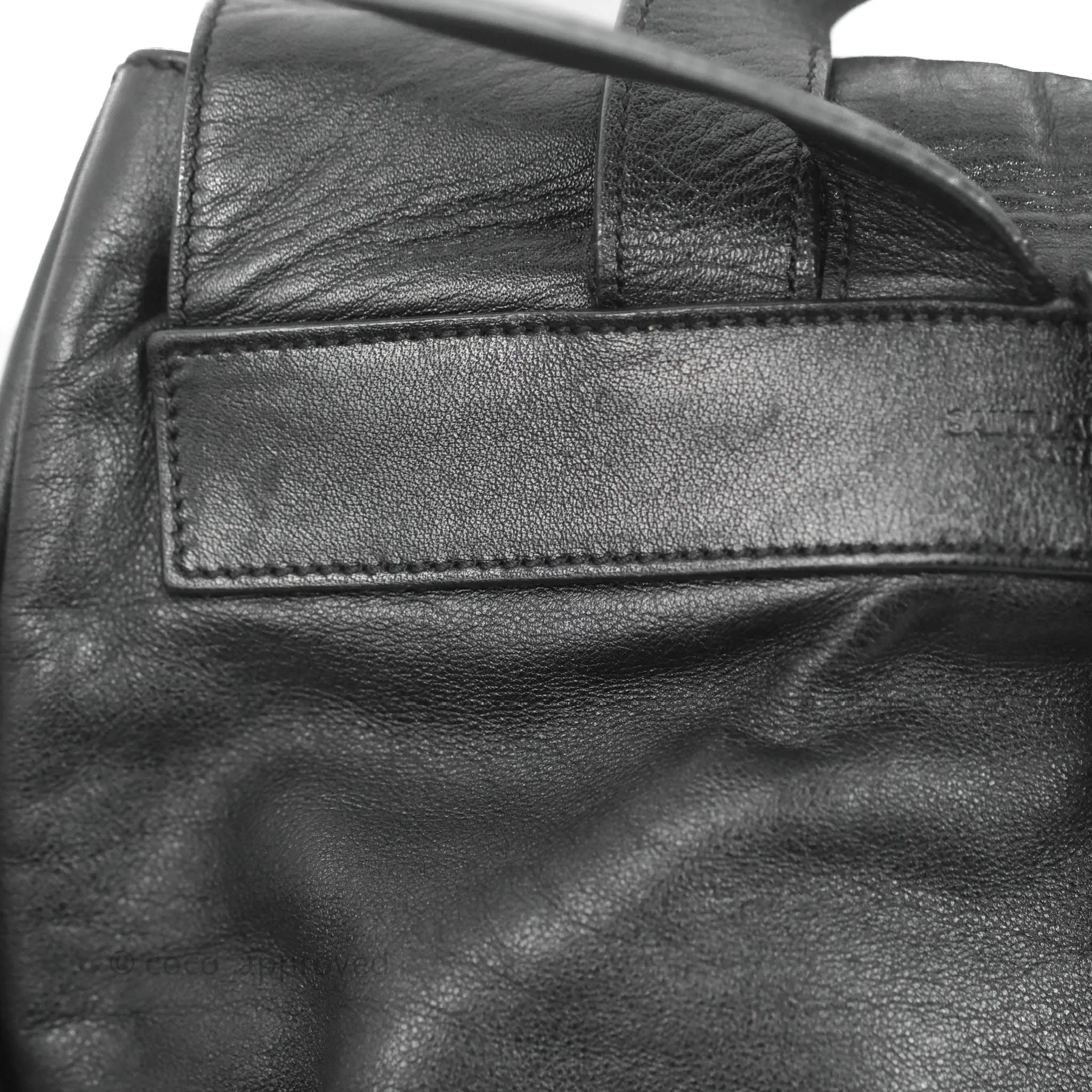 Saint Laurent Festival Fringe Backpack Black Calfskin