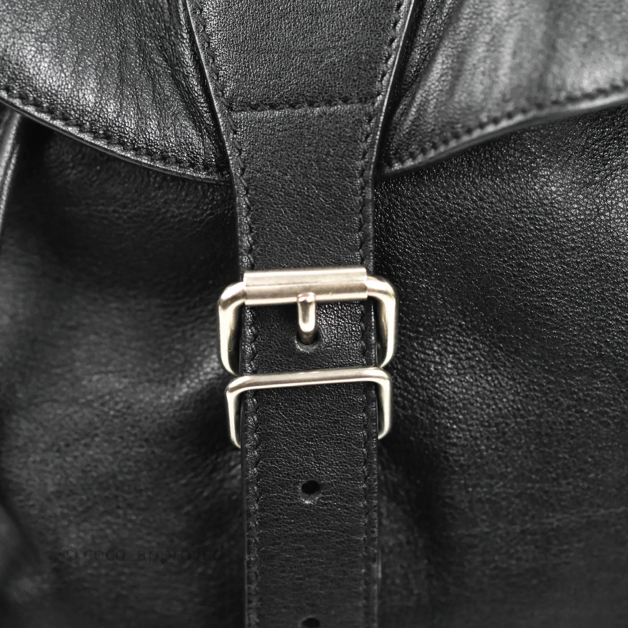 Saint Laurent Festival Fringe Backpack Black Calfskin