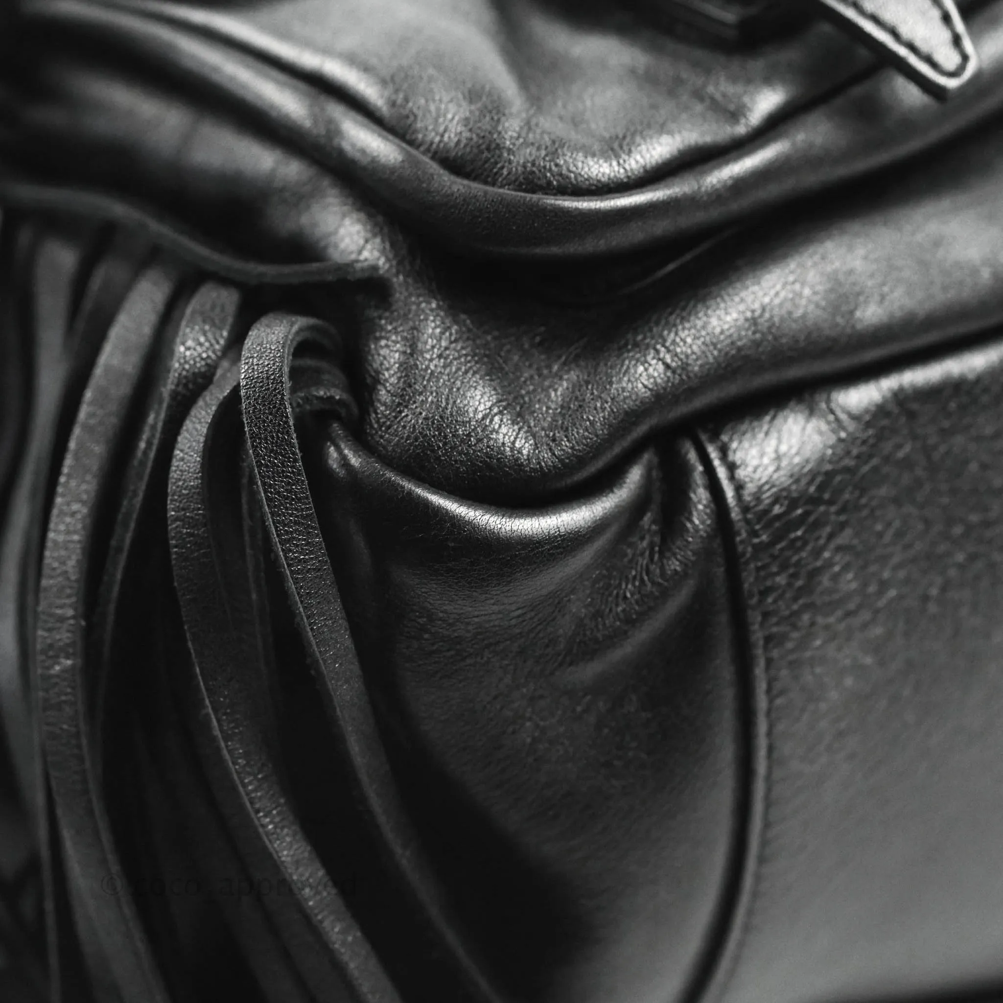 Saint Laurent Festival Fringe Backpack Black Calfskin