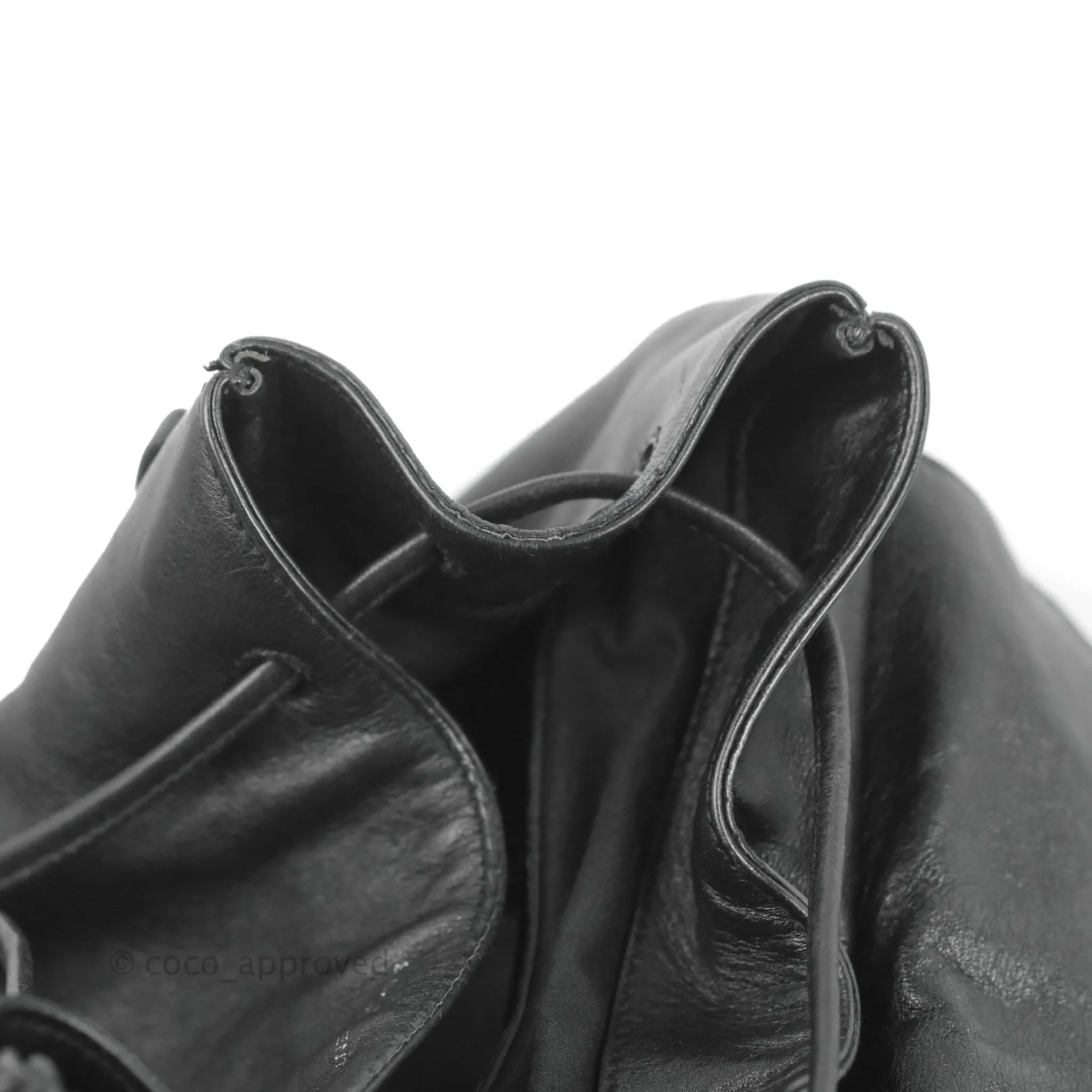 Saint Laurent Festival Fringe Backpack Black Calfskin