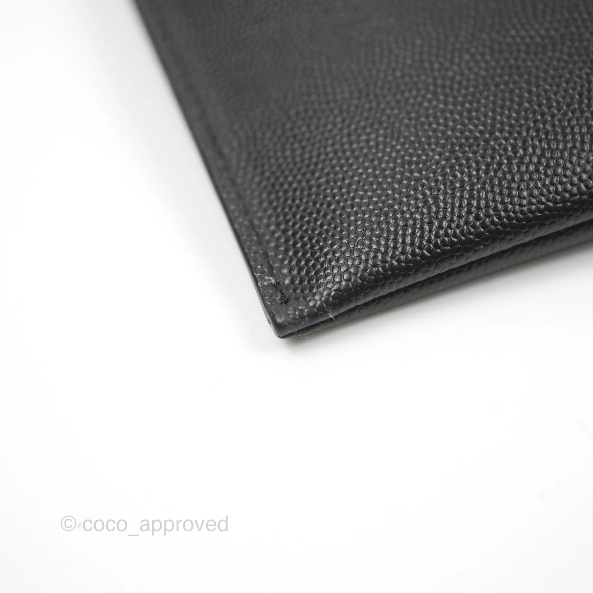 Saint Laurent Grain De Poudre Zipped Tablet Holder Black