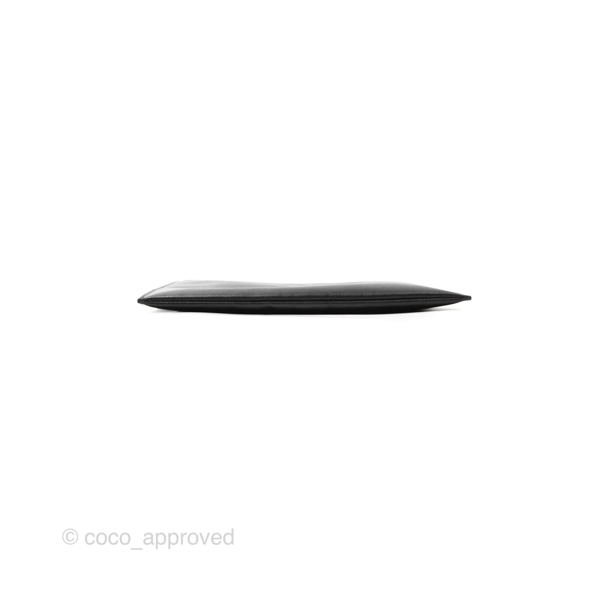 Saint Laurent Grain De Poudre Zipped Tablet Holder Black