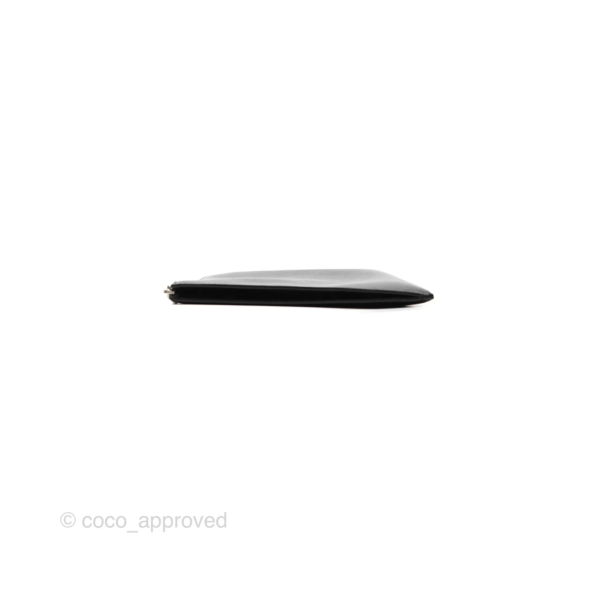 Saint Laurent Grain De Poudre Zipped Tablet Holder Black