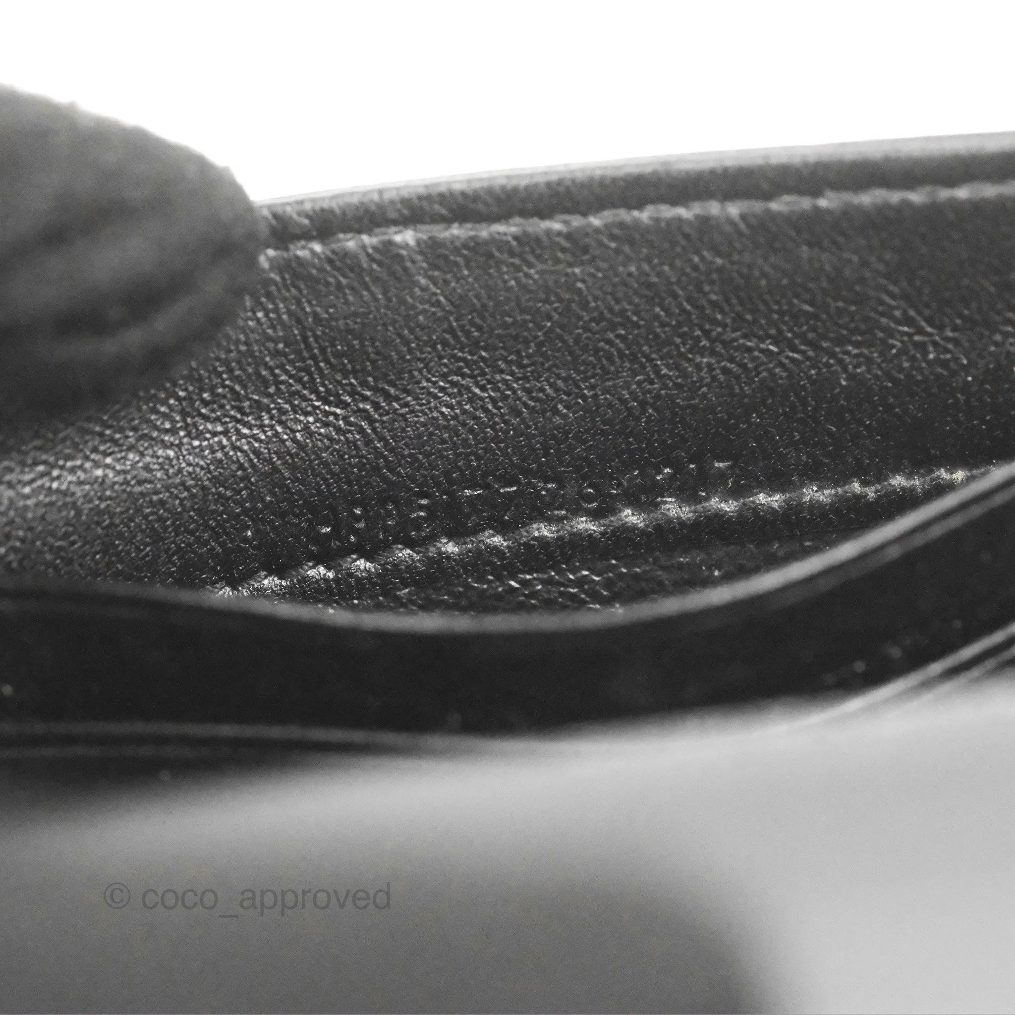 Saint Laurent Heart Flap Card Holder Wallet Black