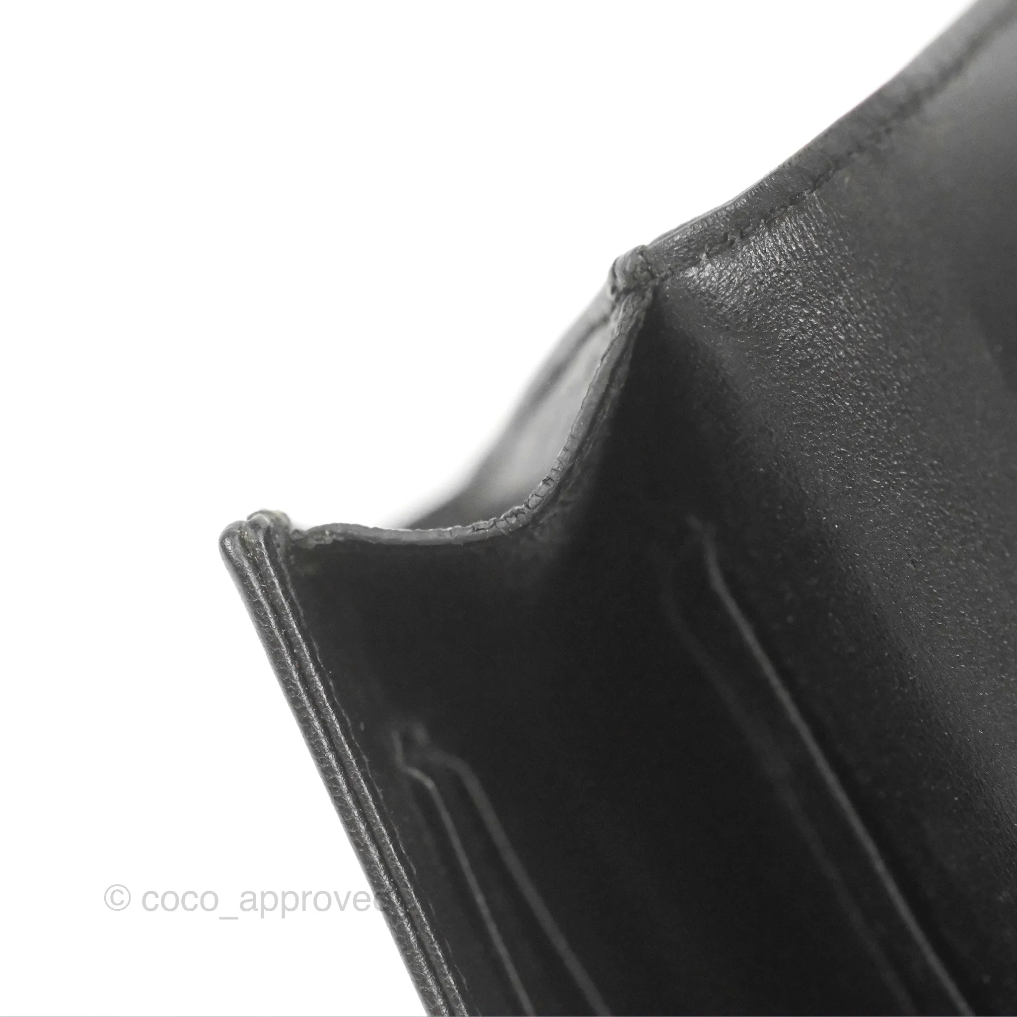 Saint Laurent Heart Flap Card Holder Wallet Black