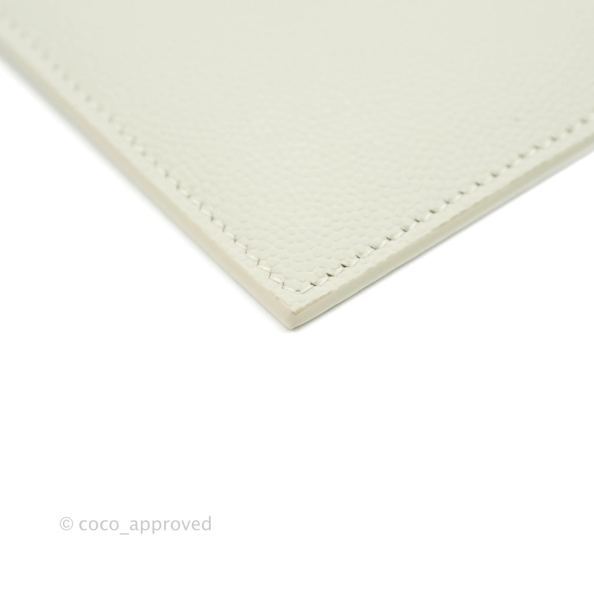 Saint Laurent Ivory Monogram Clutch Bag