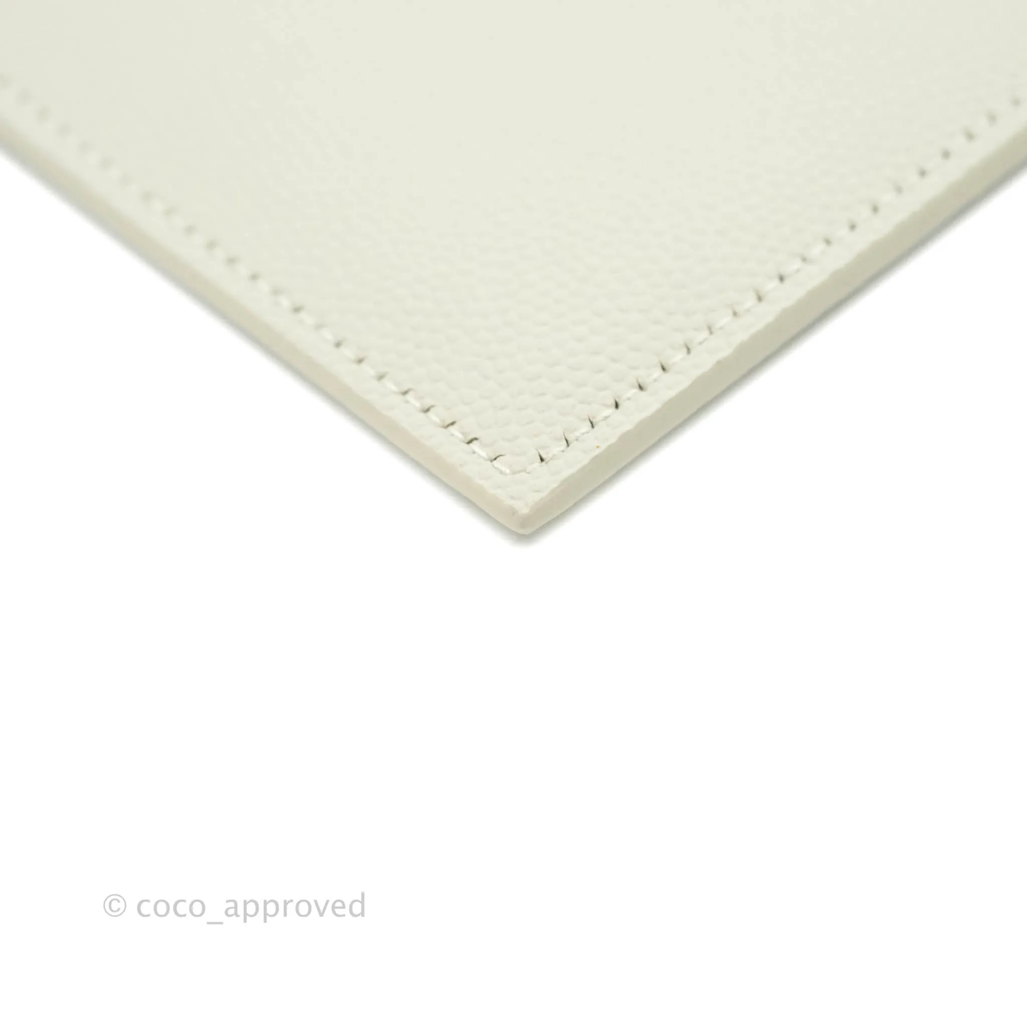Saint Laurent Ivory Monogram Clutch Bag