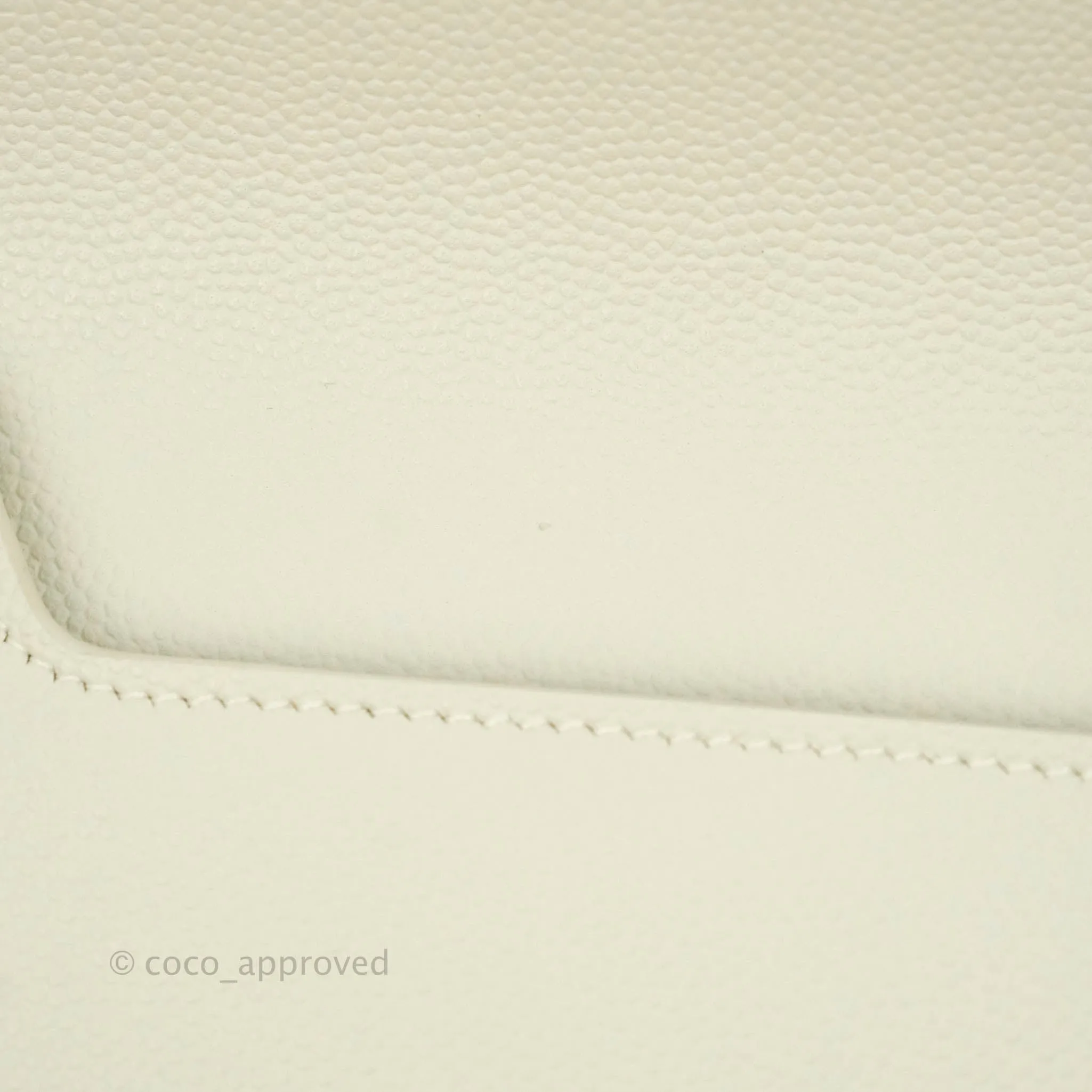 Saint Laurent Ivory Monogram Clutch Bag