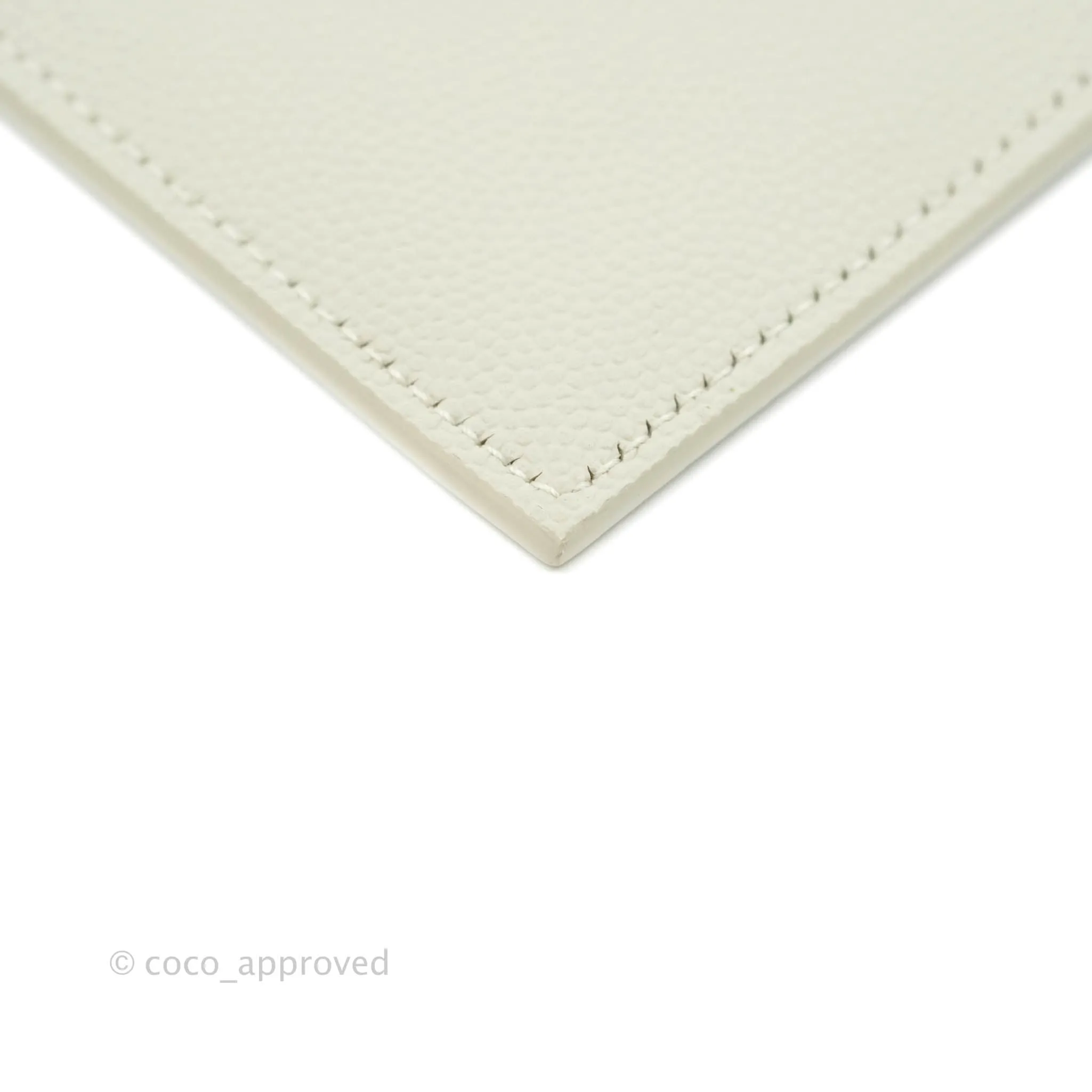 Saint Laurent Ivory Monogram Clutch Bag