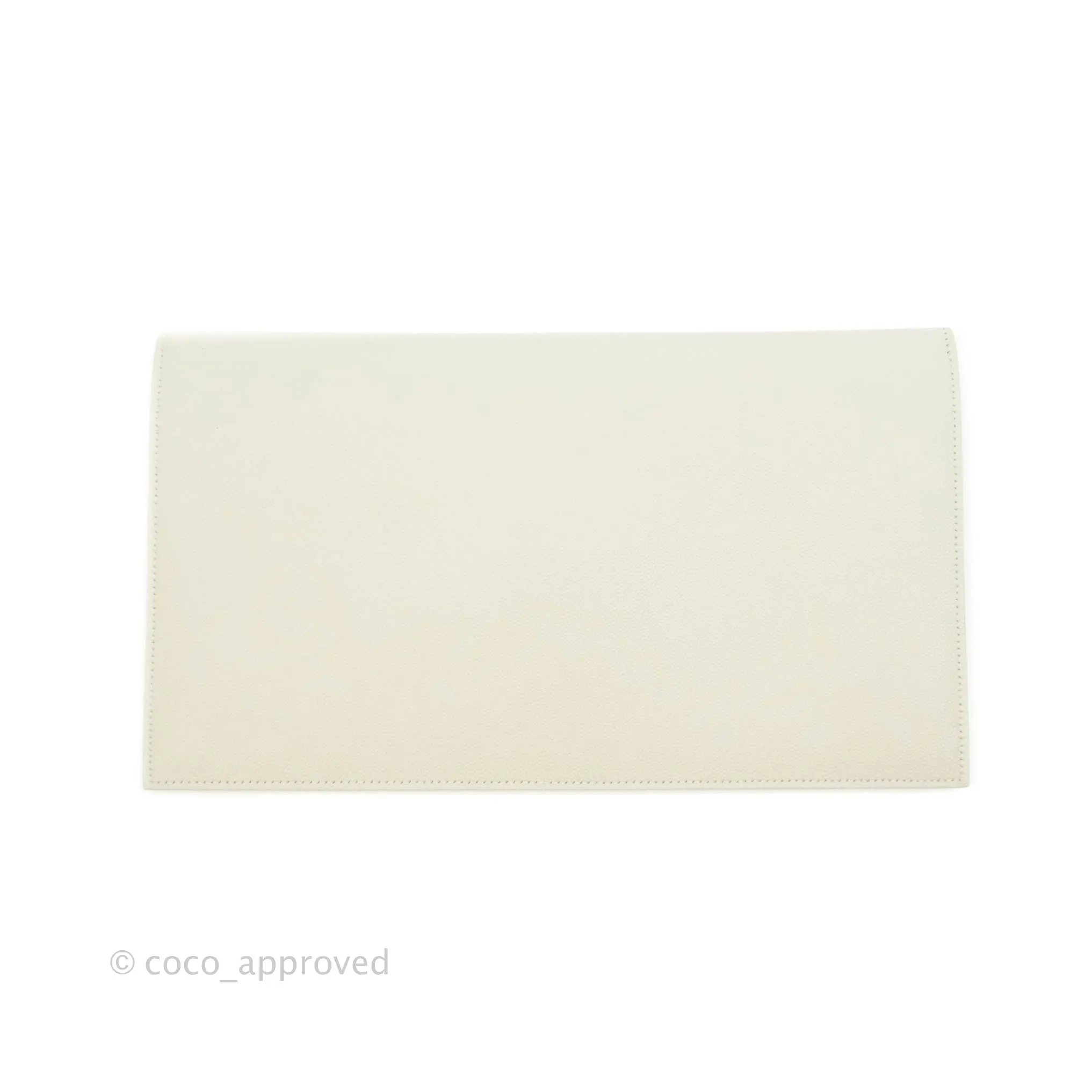Saint Laurent Ivory Monogram Clutch Bag