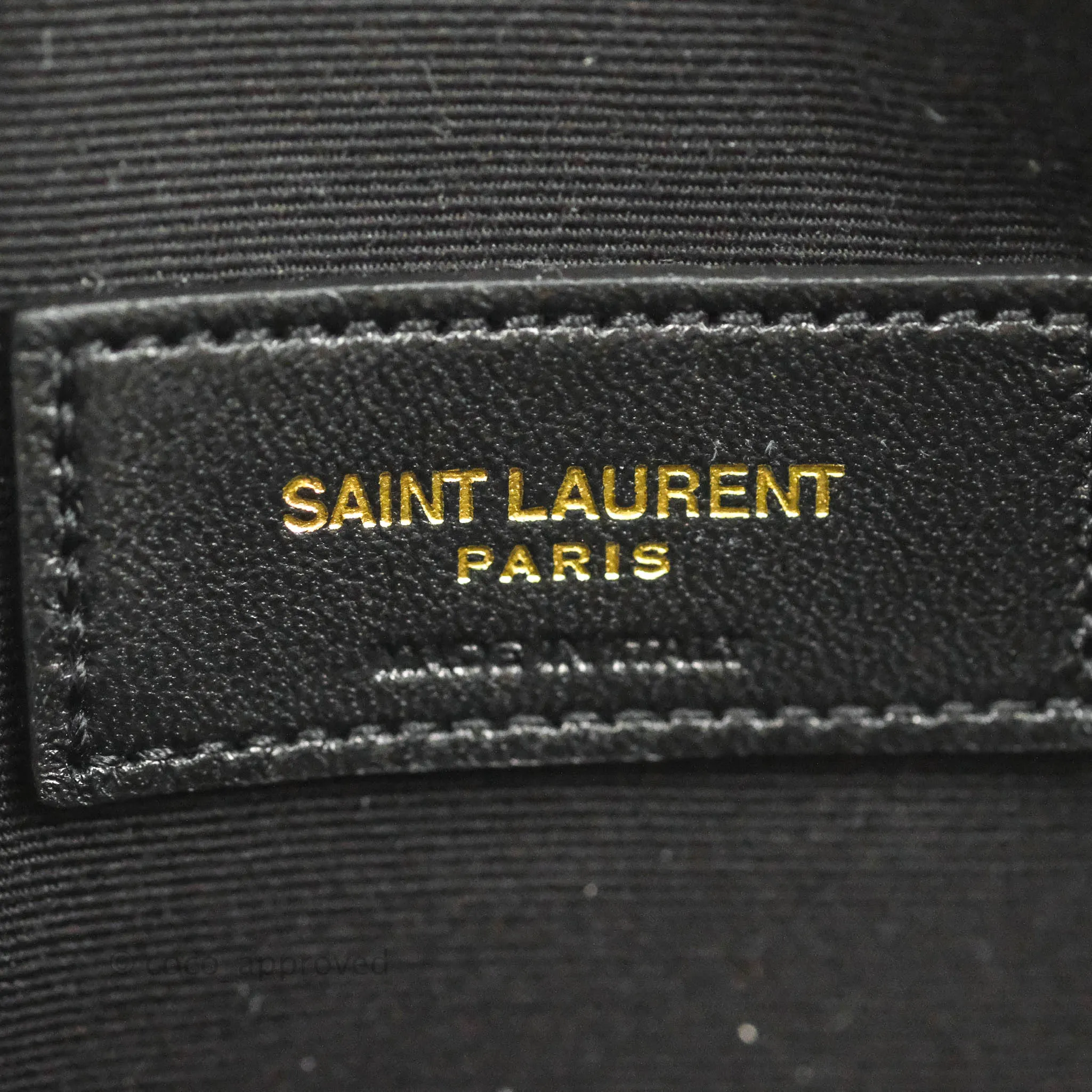 Saint Laurent Ivory Monogram Clutch Bag
