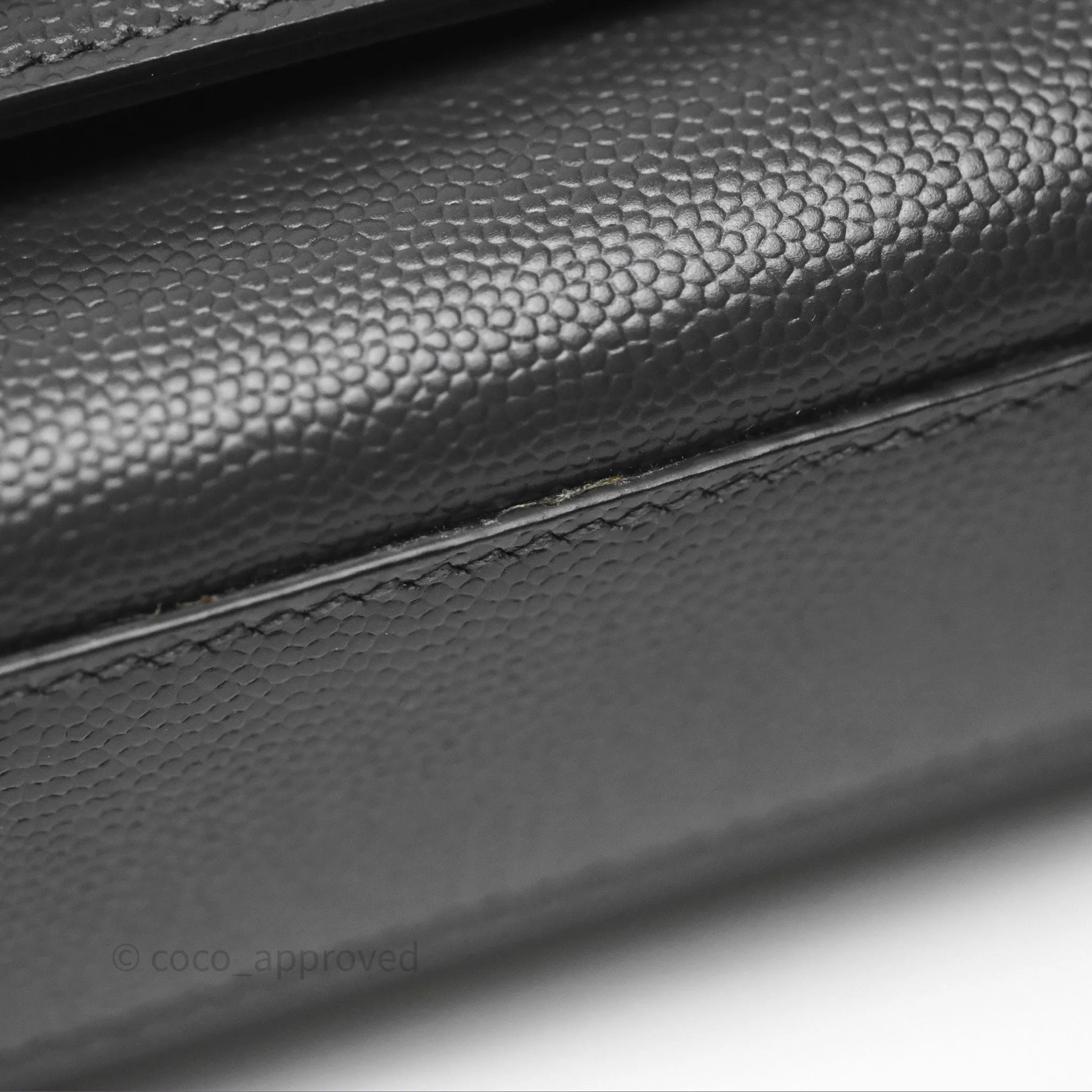 Saint Laurent Kate Medium Grained Leather Shoulder Bag So Black