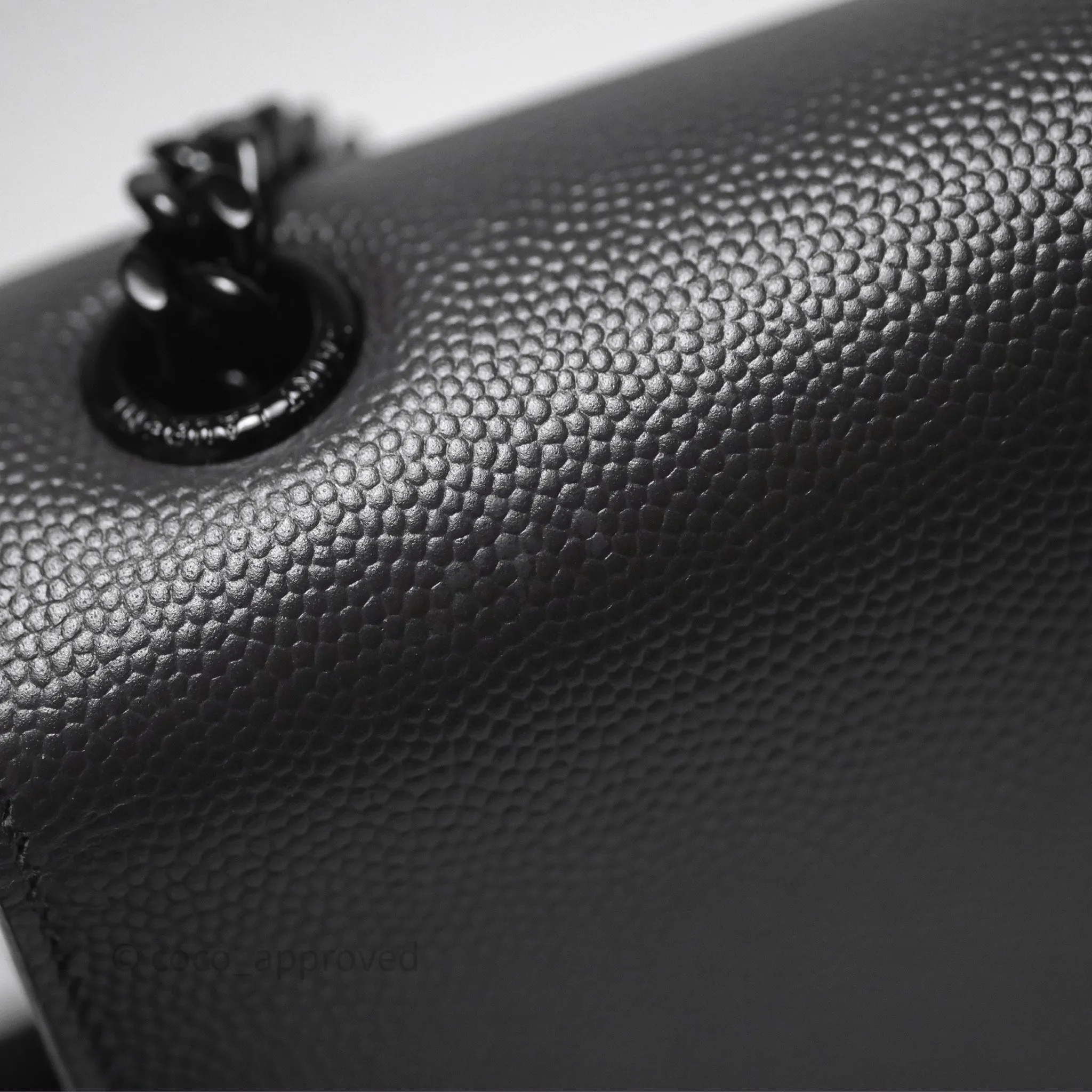 Saint Laurent Kate Medium Grained Leather Shoulder Bag So Black