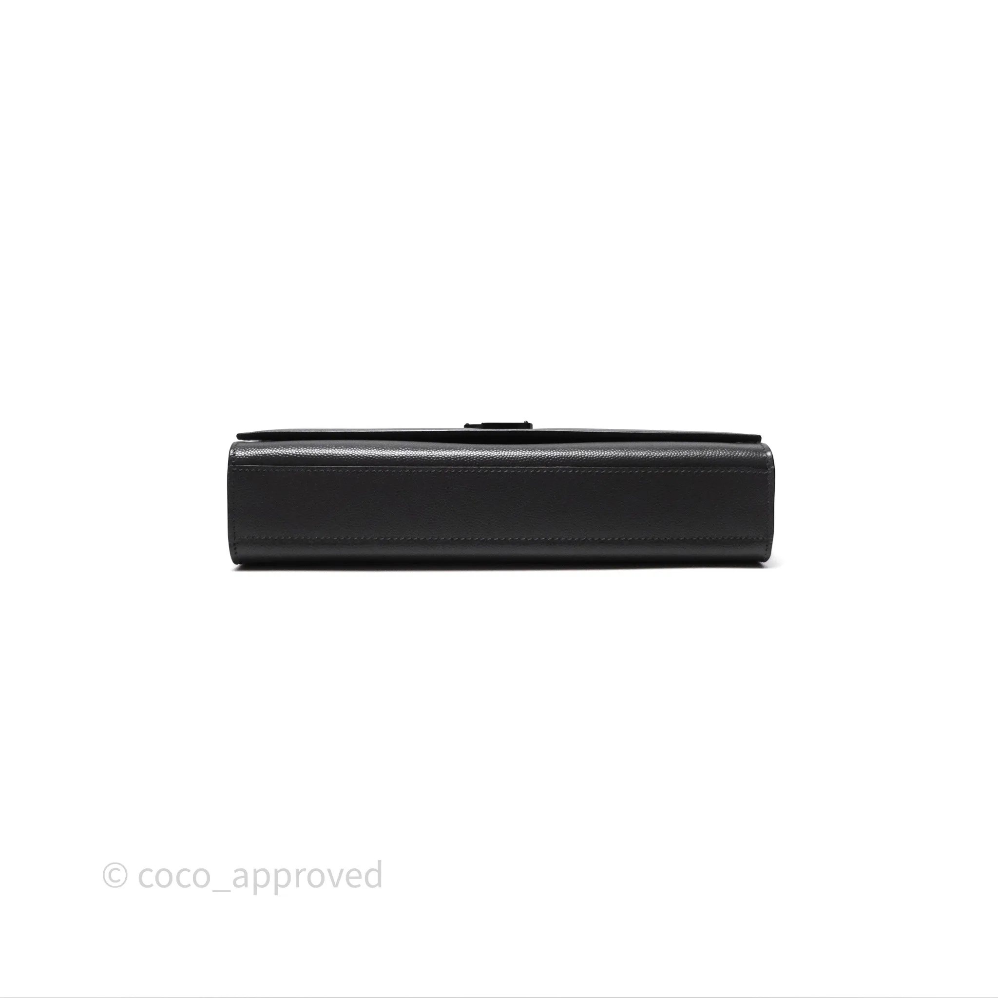 Saint Laurent Kate Medium Grained Leather Shoulder Bag So Black
