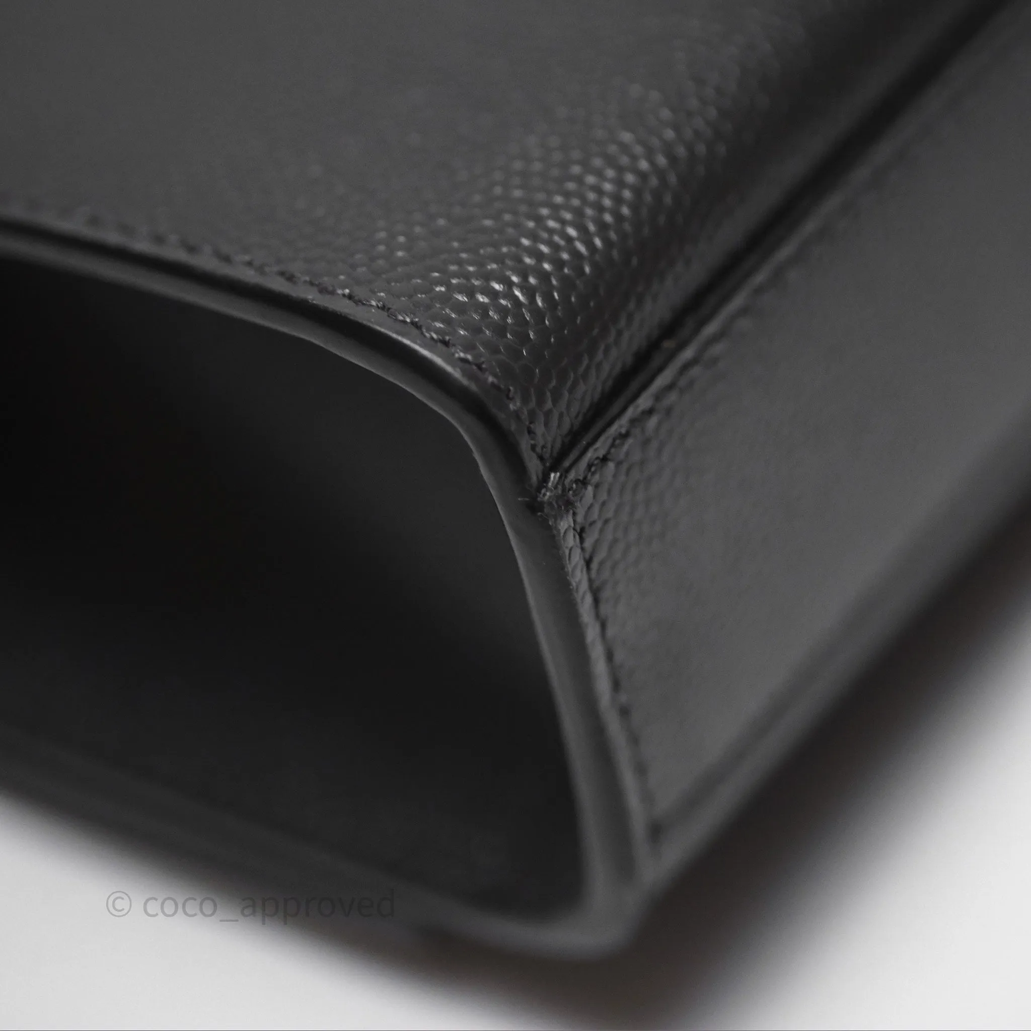 Saint Laurent Kate Medium Grained Leather Shoulder Bag So Black