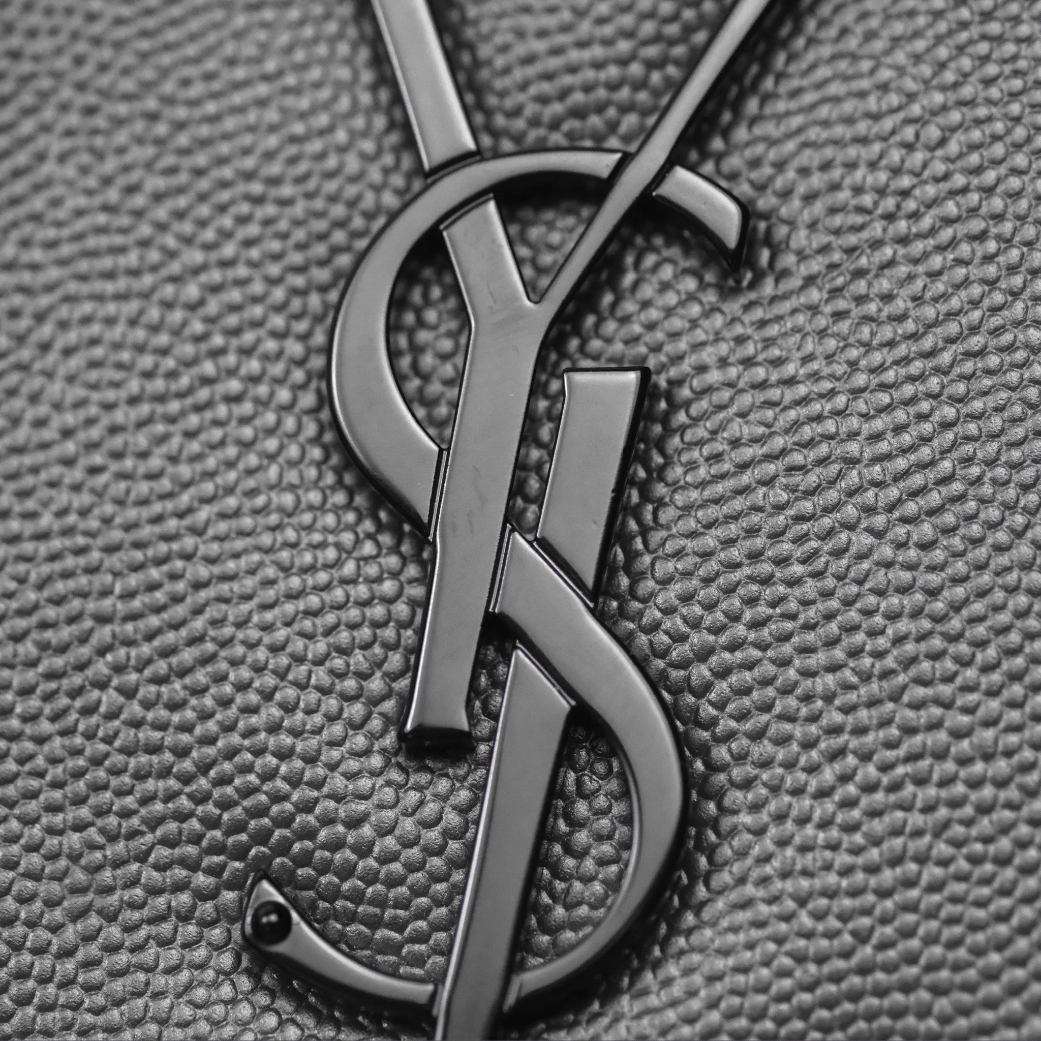 Saint Laurent Kate Medium Grained Leather Shoulder Bag So Black
