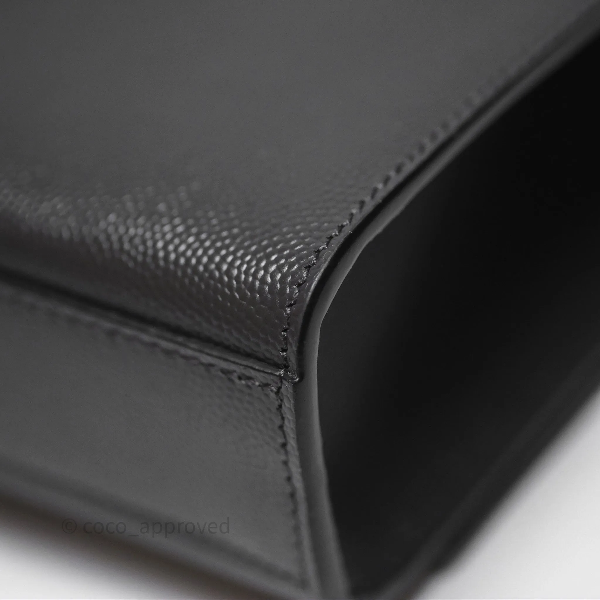 Saint Laurent Kate Medium Grained Leather Shoulder Bag So Black