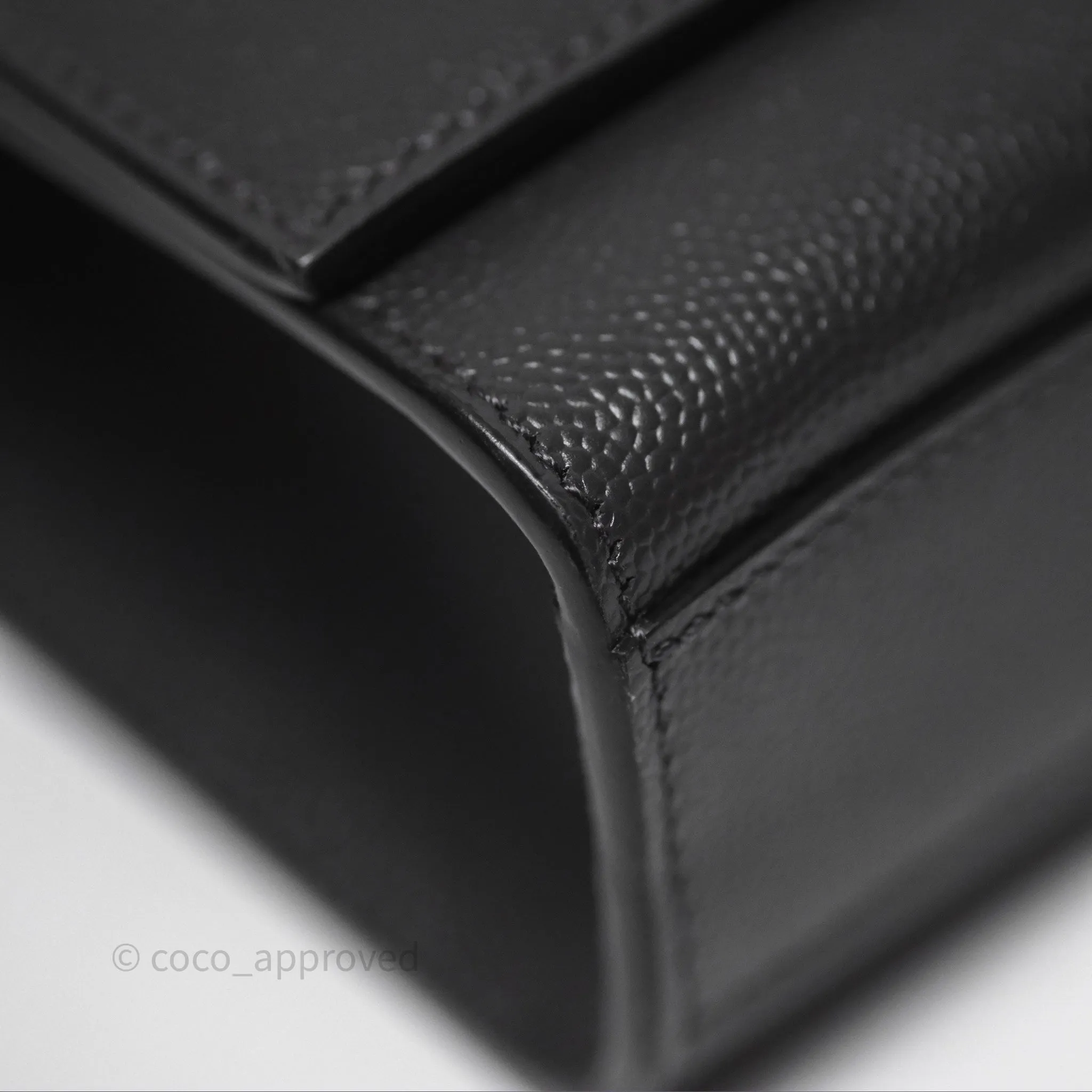 Saint Laurent Kate Medium Grained Leather Shoulder Bag So Black