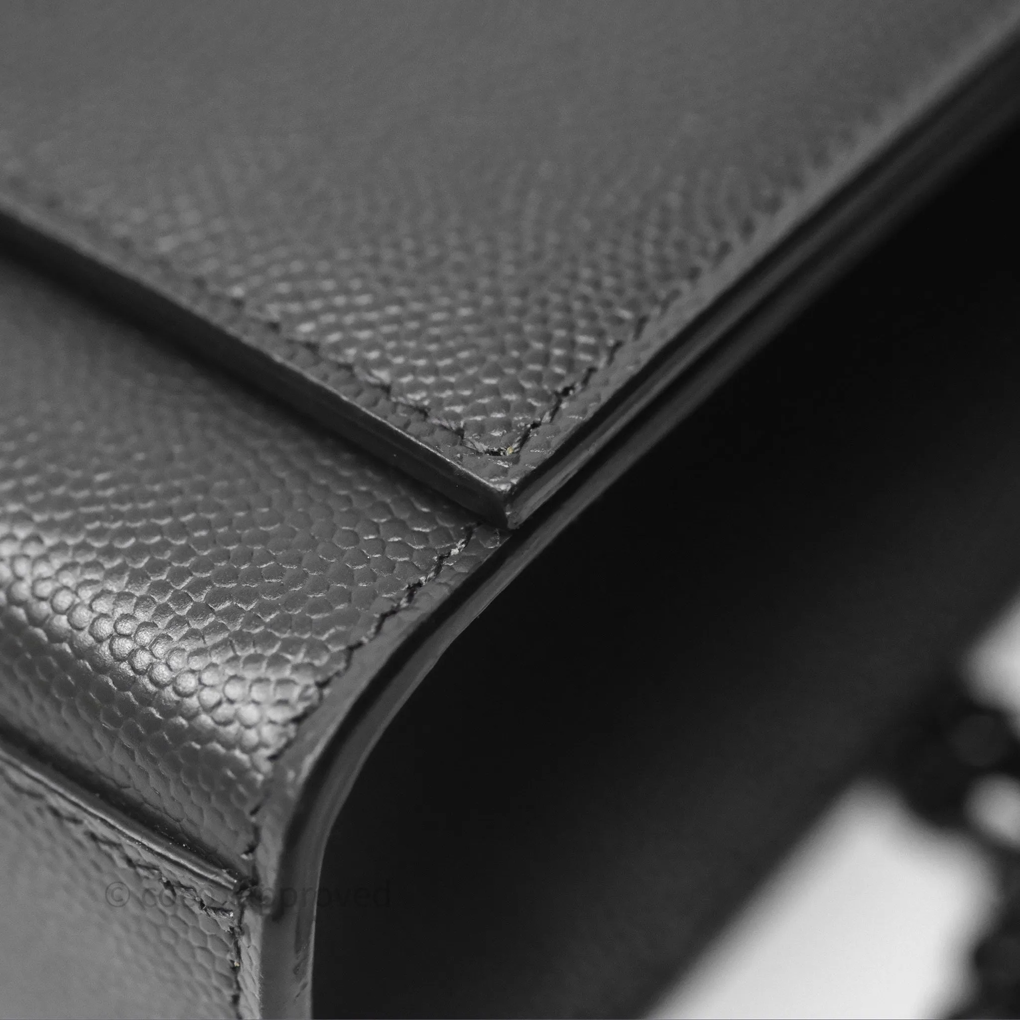 Saint Laurent Kate Medium Grained Leather Shoulder Bag So Black
