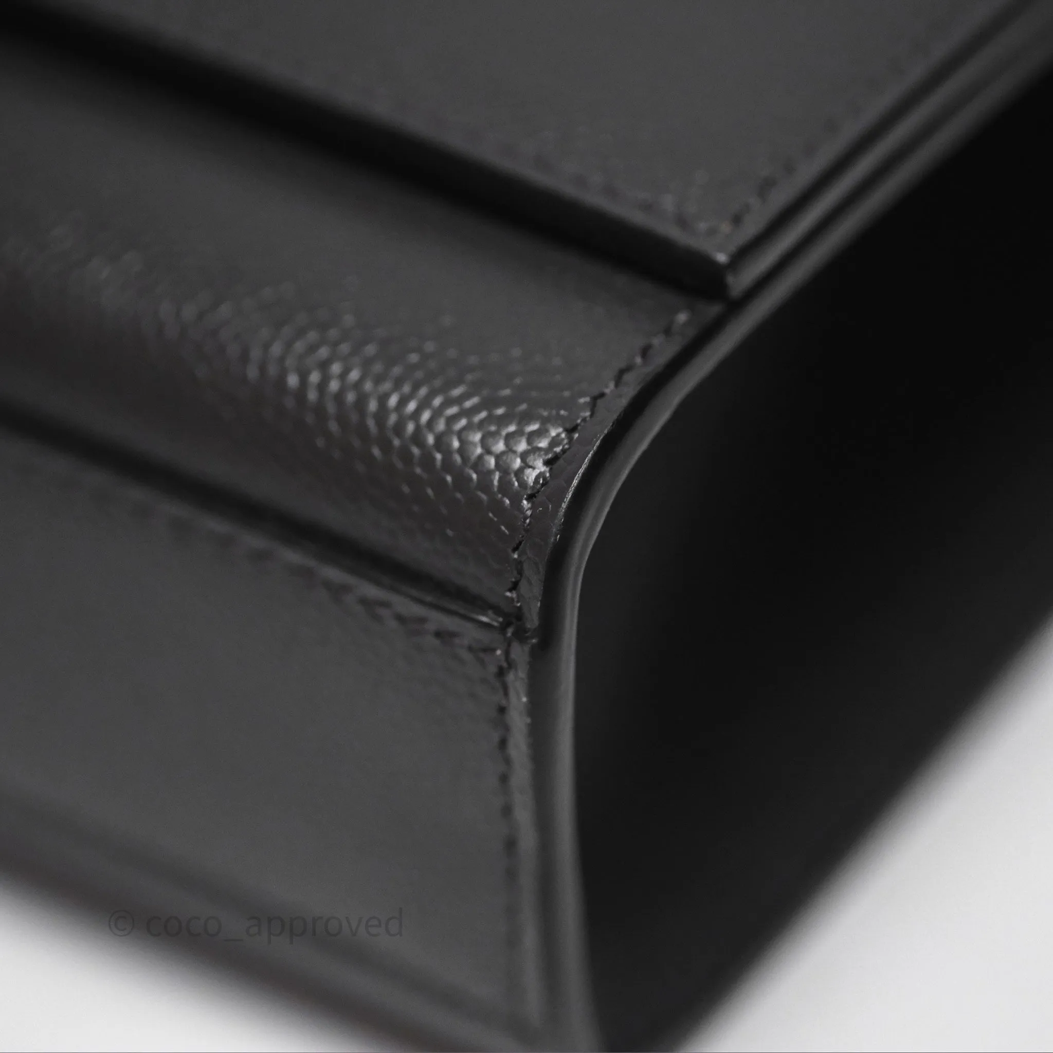 Saint Laurent Kate Medium Grained Leather Shoulder Bag So Black