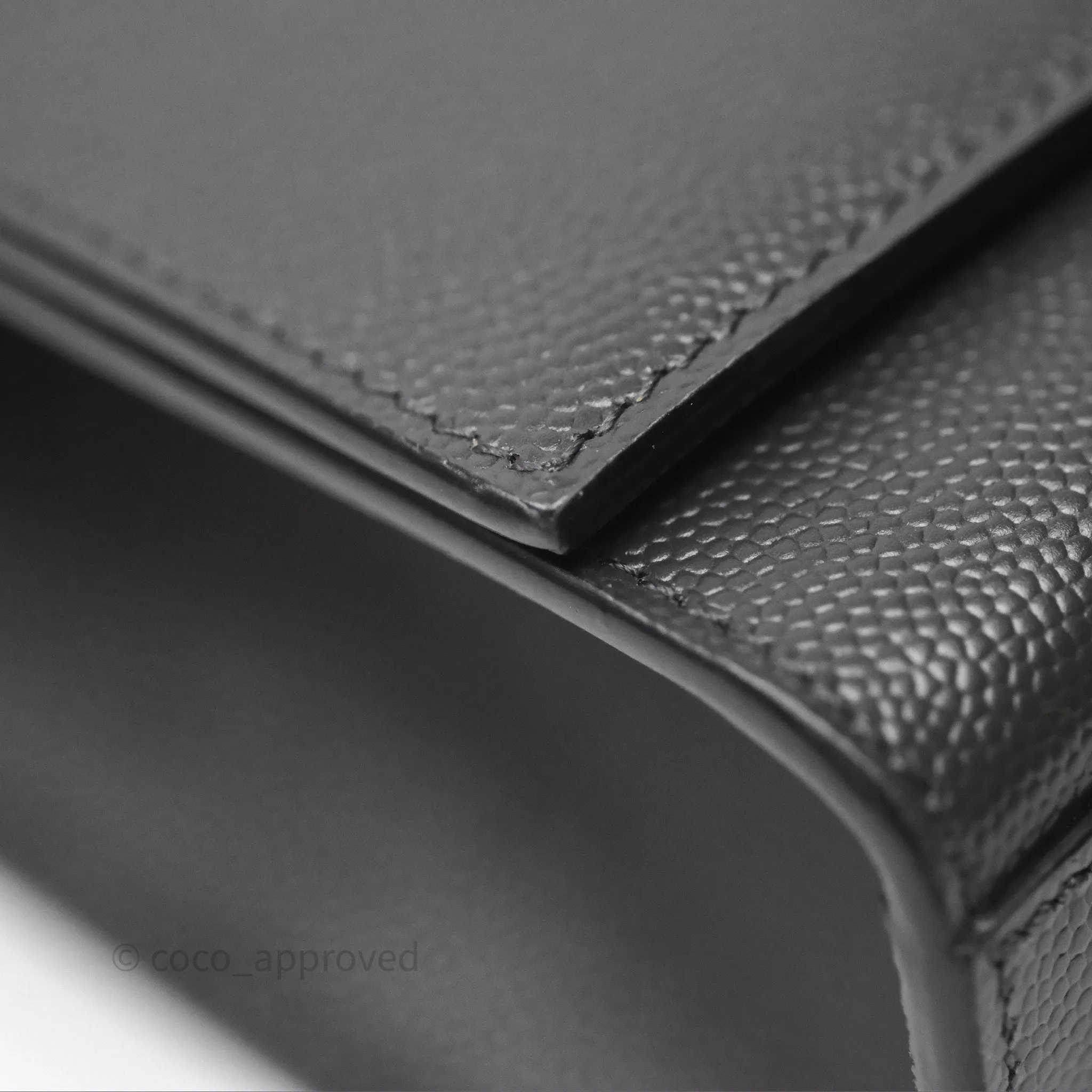 Saint Laurent Kate Medium Grained Leather Shoulder Bag So Black