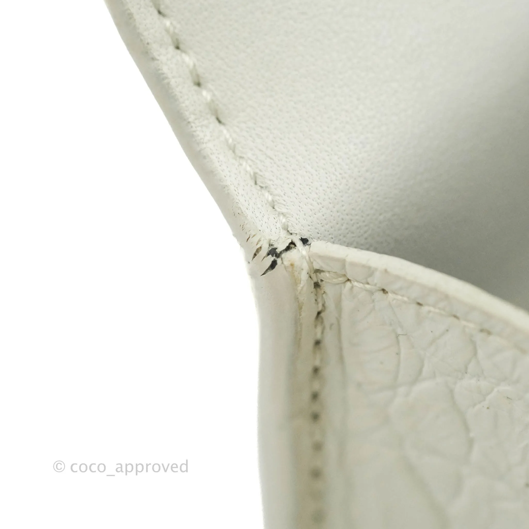 Saint Laurent Kate Tassel WOC White Silver Hardware