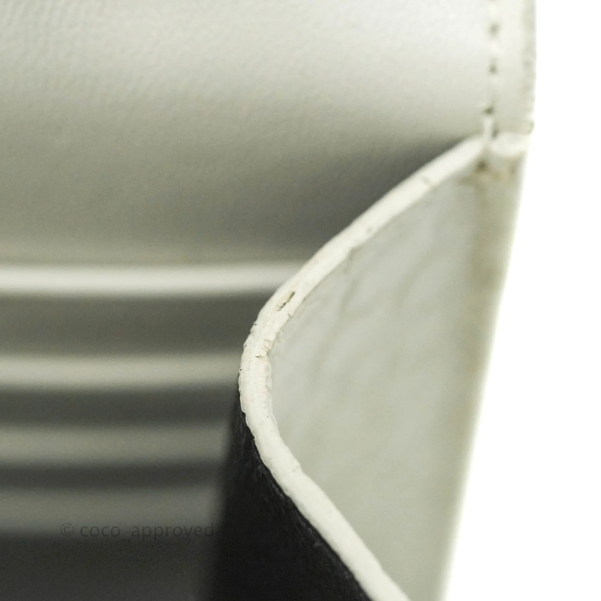 Saint Laurent Kate Tassel WOC White Silver Hardware
