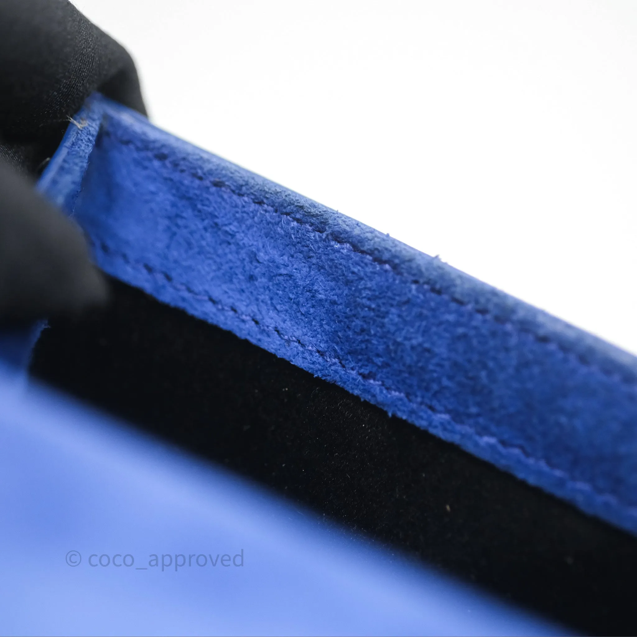 Saint Laurent Large Belle De Jour Clutch Blue Patent