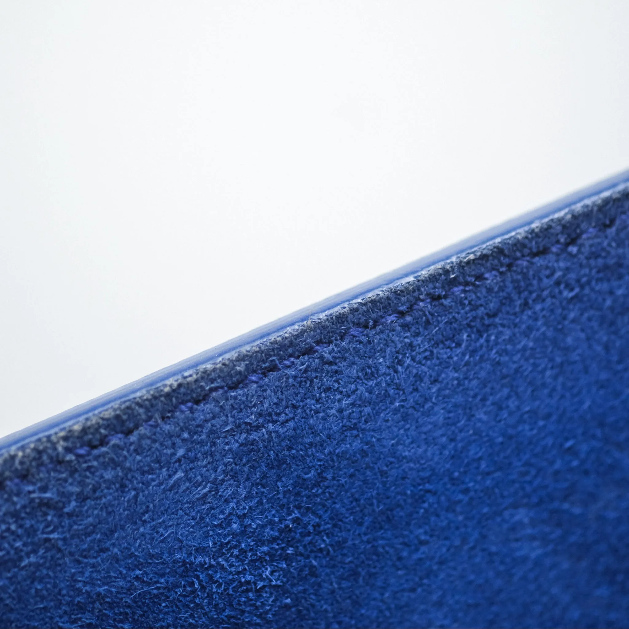 Saint Laurent Large Belle De Jour Clutch Blue Patent
