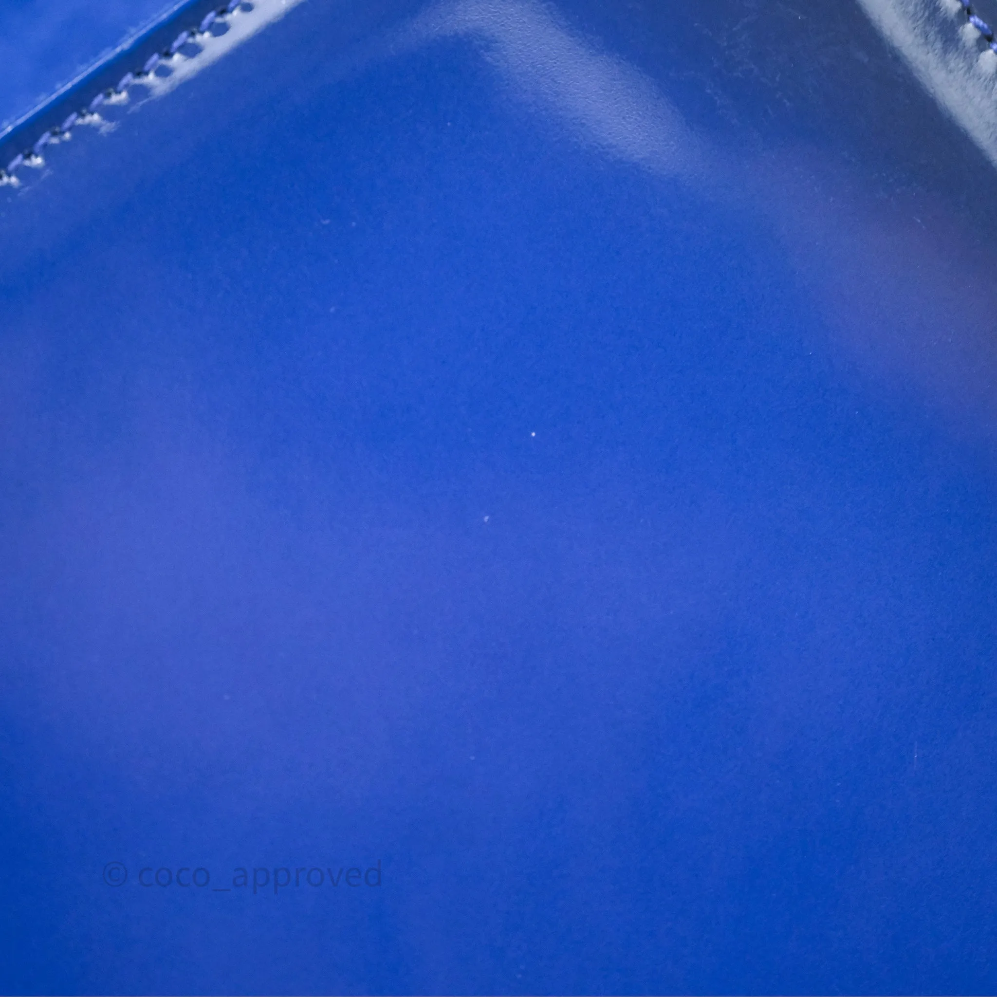 Saint Laurent Large Belle De Jour Clutch Blue Patent