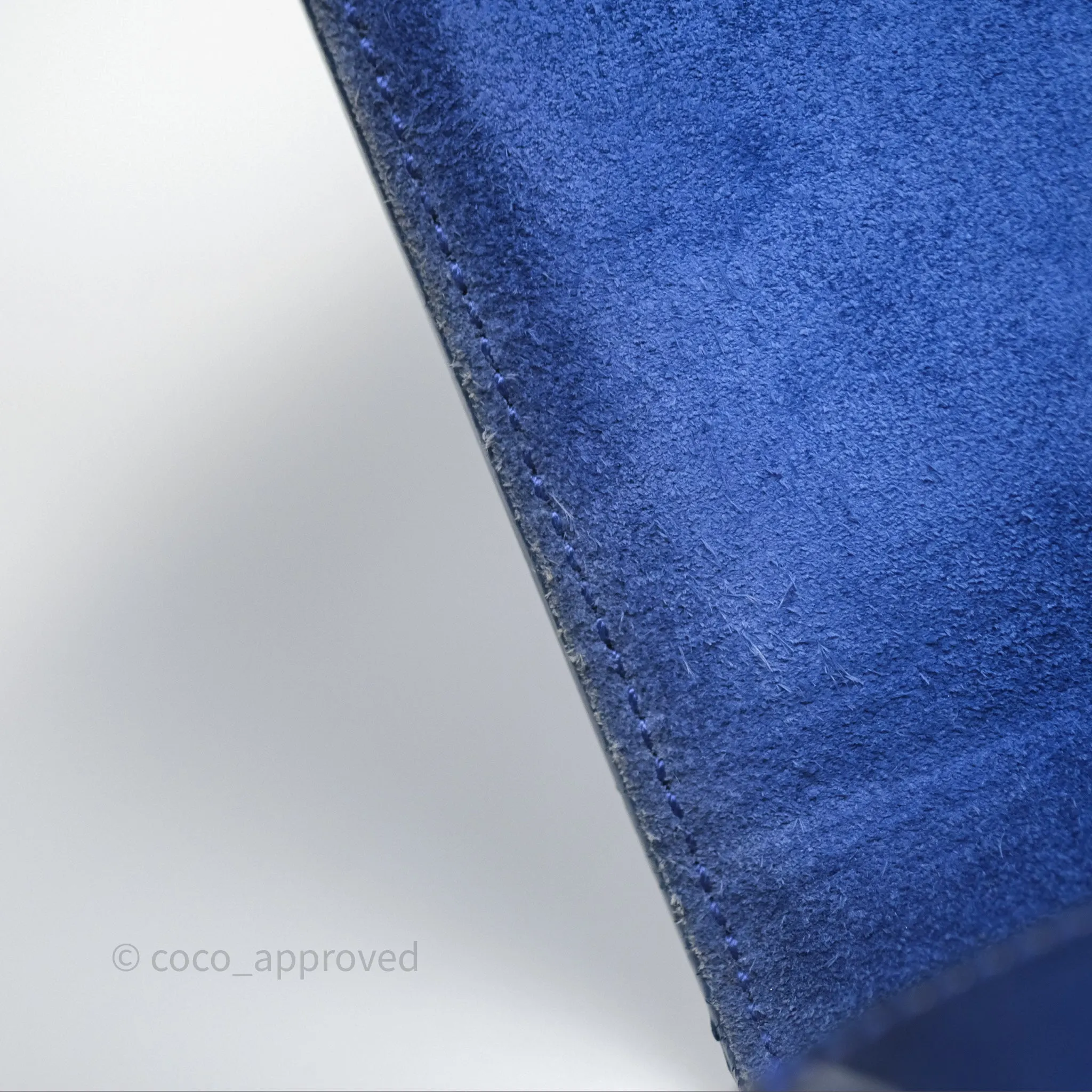 Saint Laurent Large Belle De Jour Clutch Blue Patent