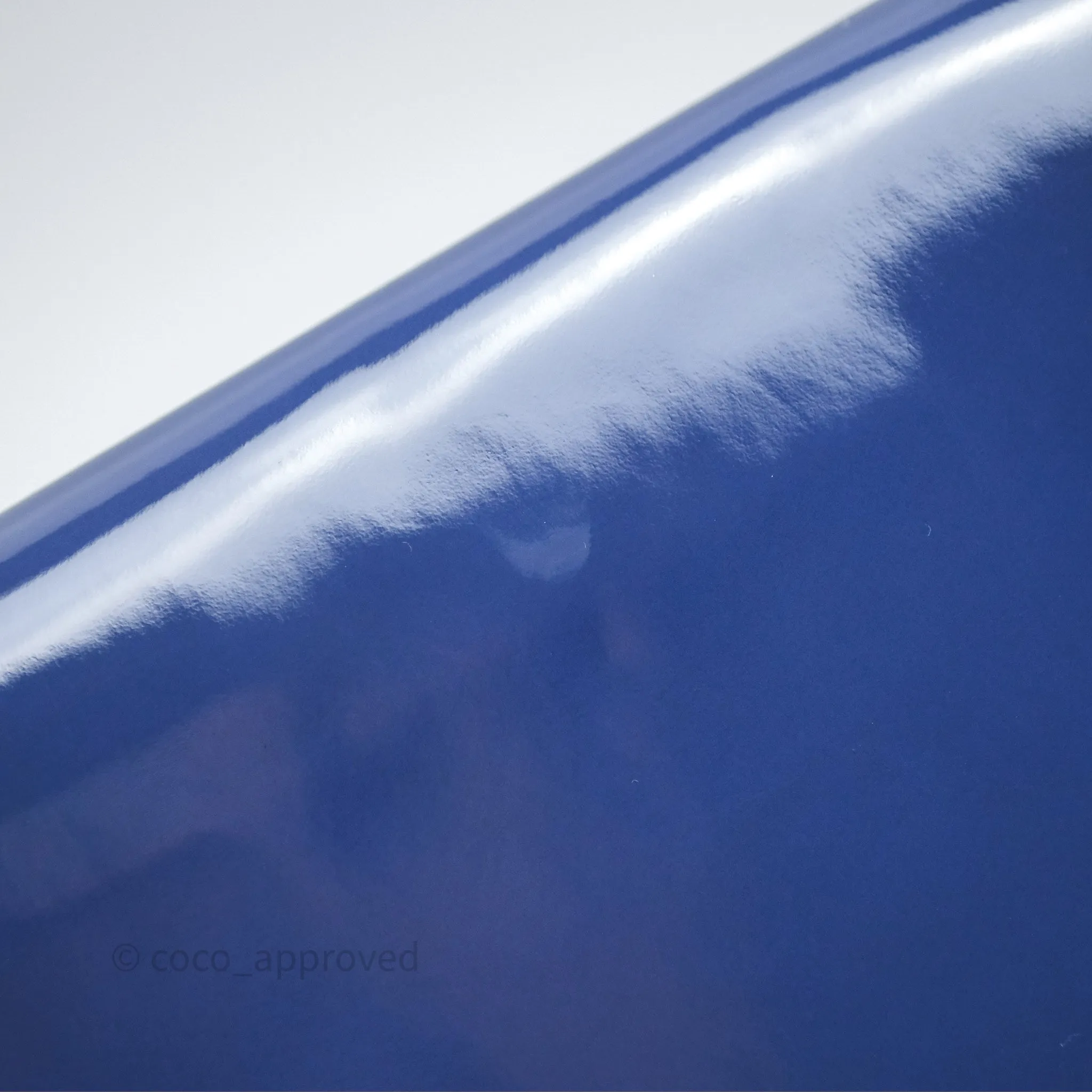 Saint Laurent Large Belle De Jour Clutch Blue Patent