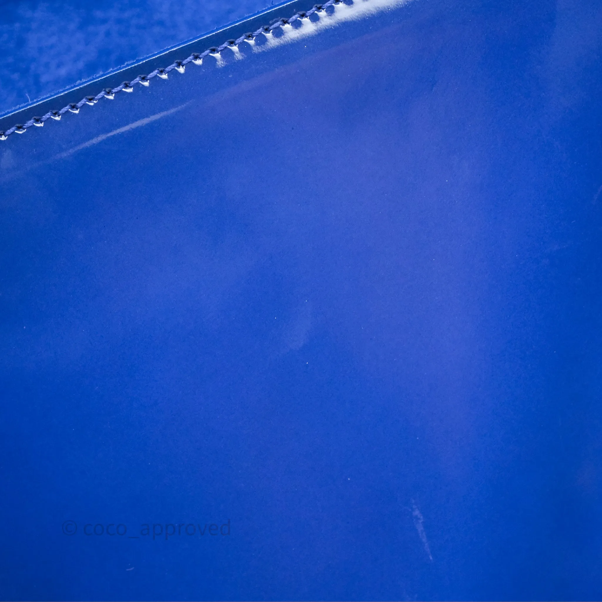 Saint Laurent Large Belle De Jour Clutch Blue Patent