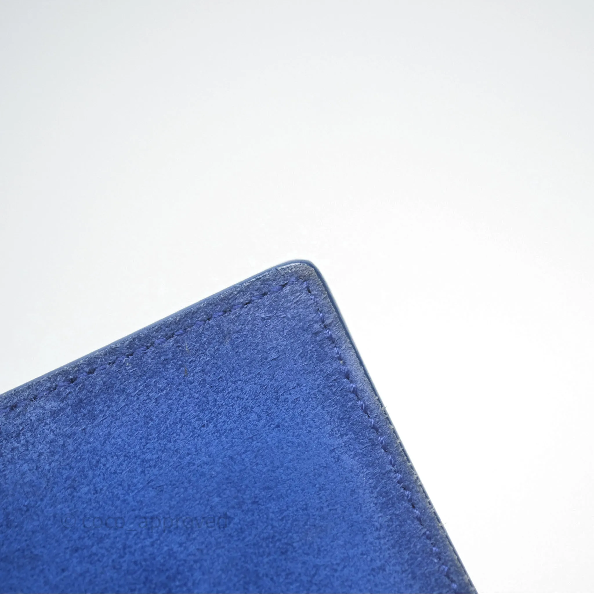 Saint Laurent Large Belle De Jour Clutch Blue Patent