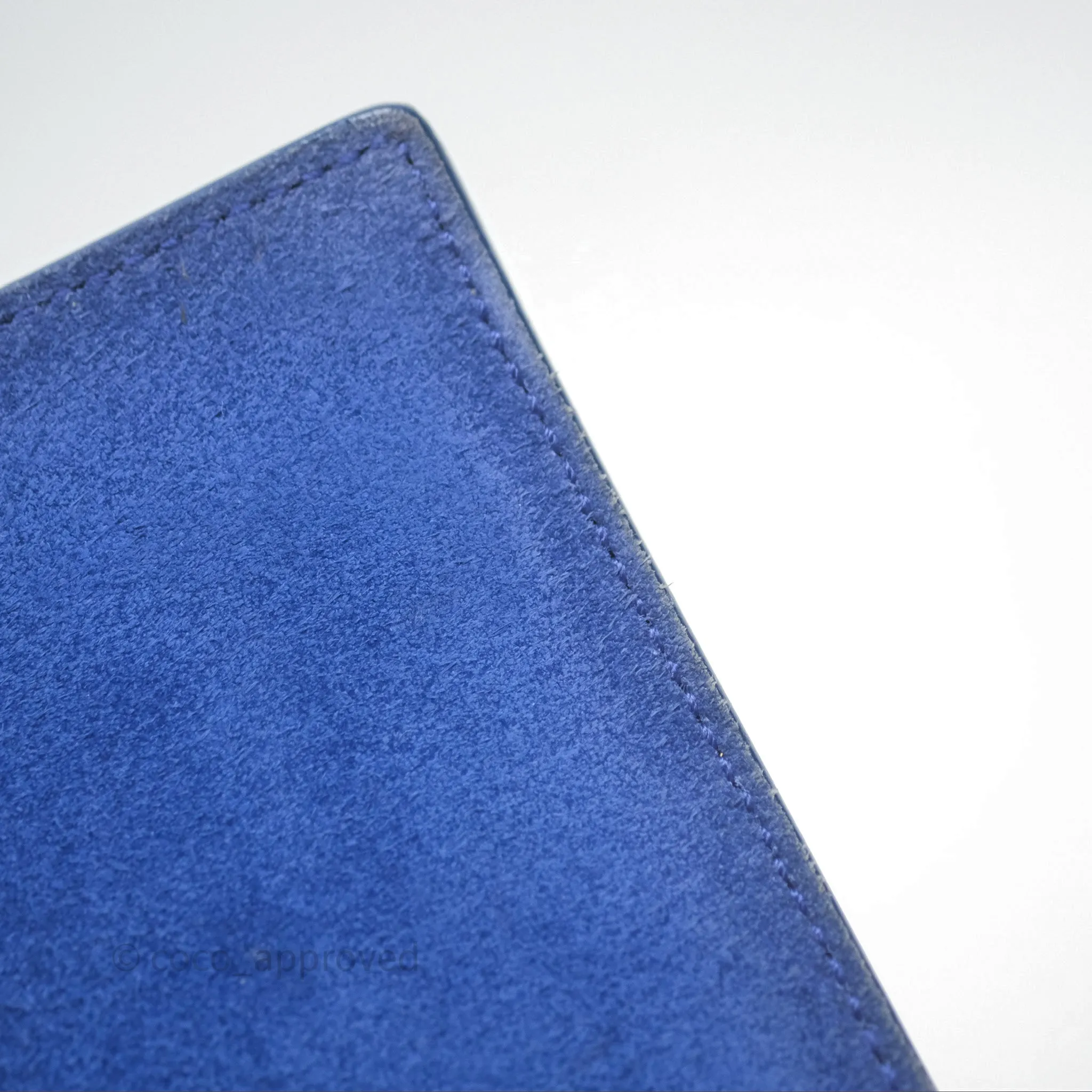 Saint Laurent Large Belle De Jour Clutch Blue Patent
