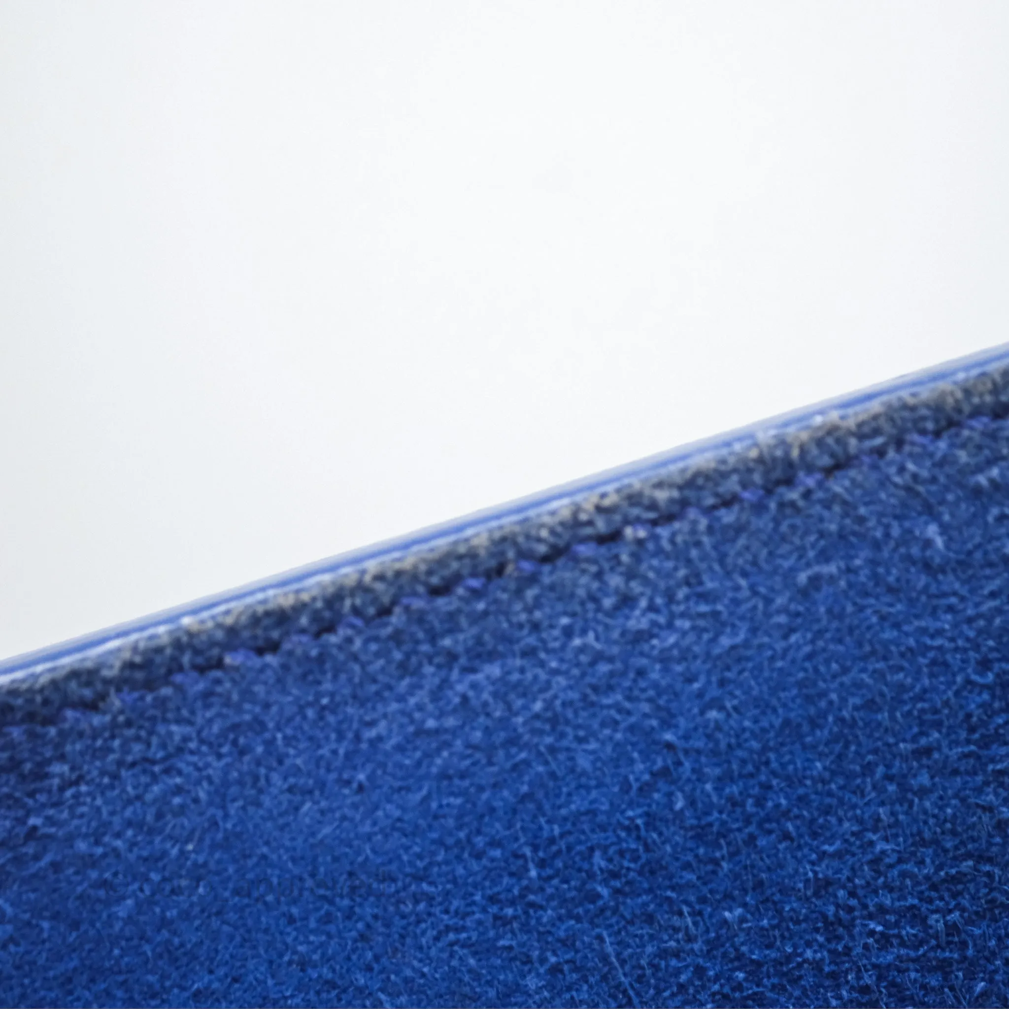 Saint Laurent Large Belle De Jour Clutch Blue Patent