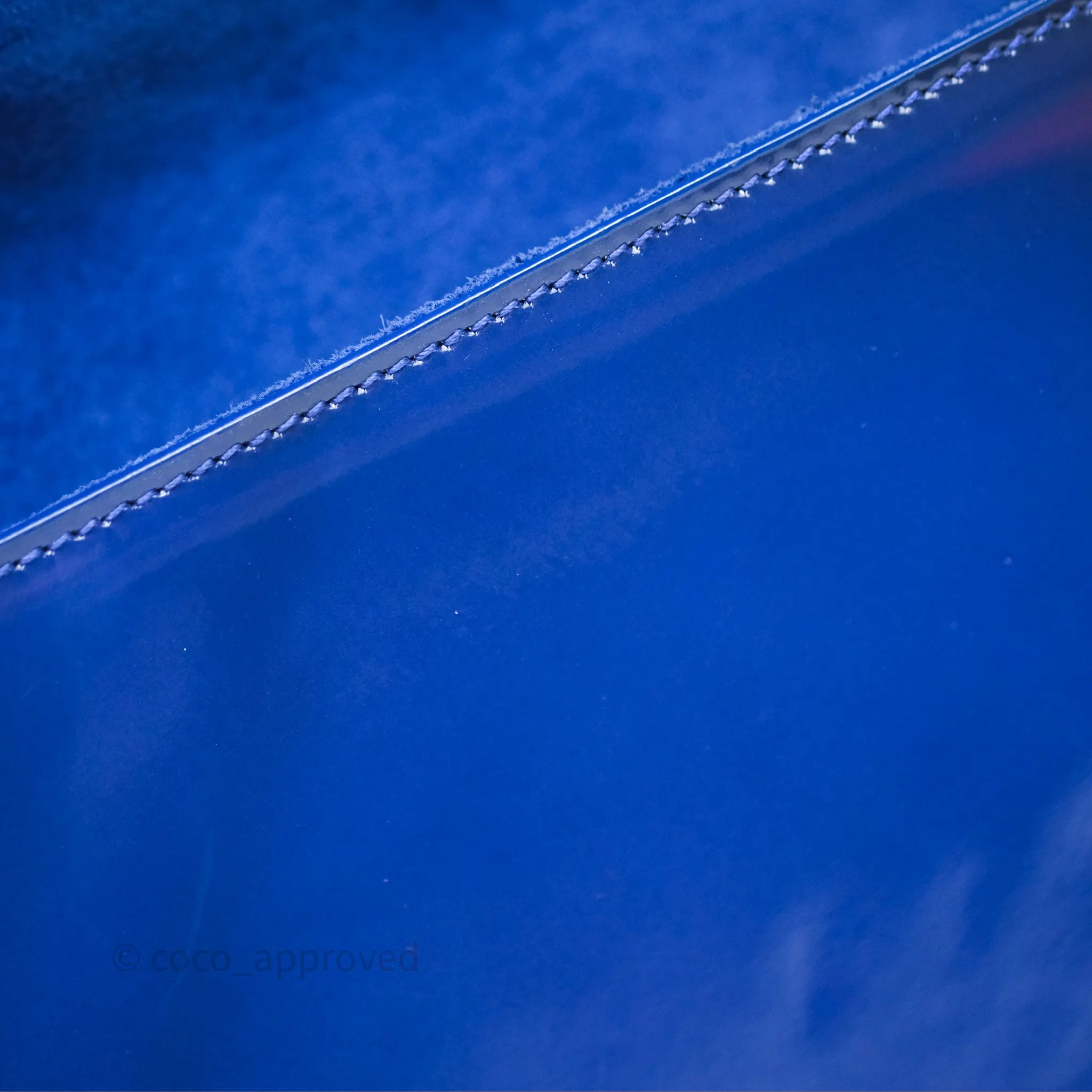Saint Laurent Large Belle De Jour Clutch Blue Patent