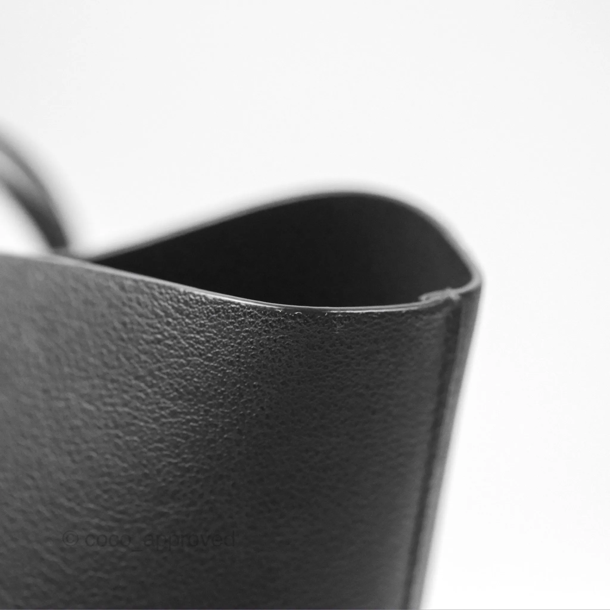 Saint Laurent Large Shopping Tote Black Calfskin