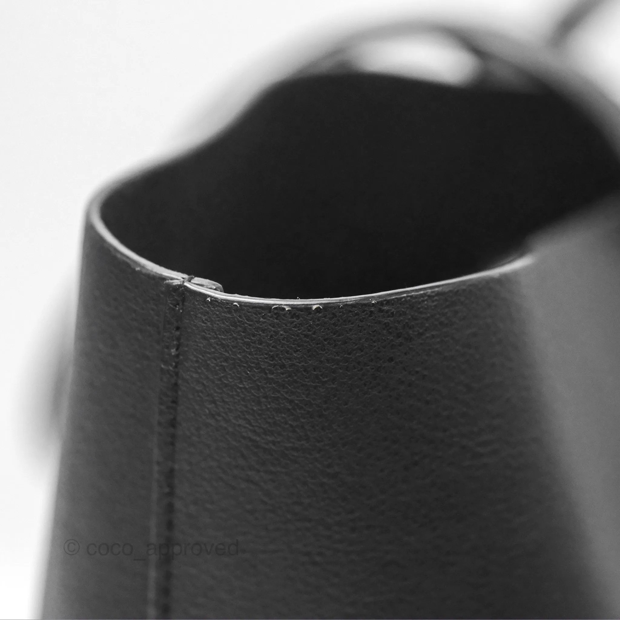 Saint Laurent Large Shopping Tote Black Calfskin