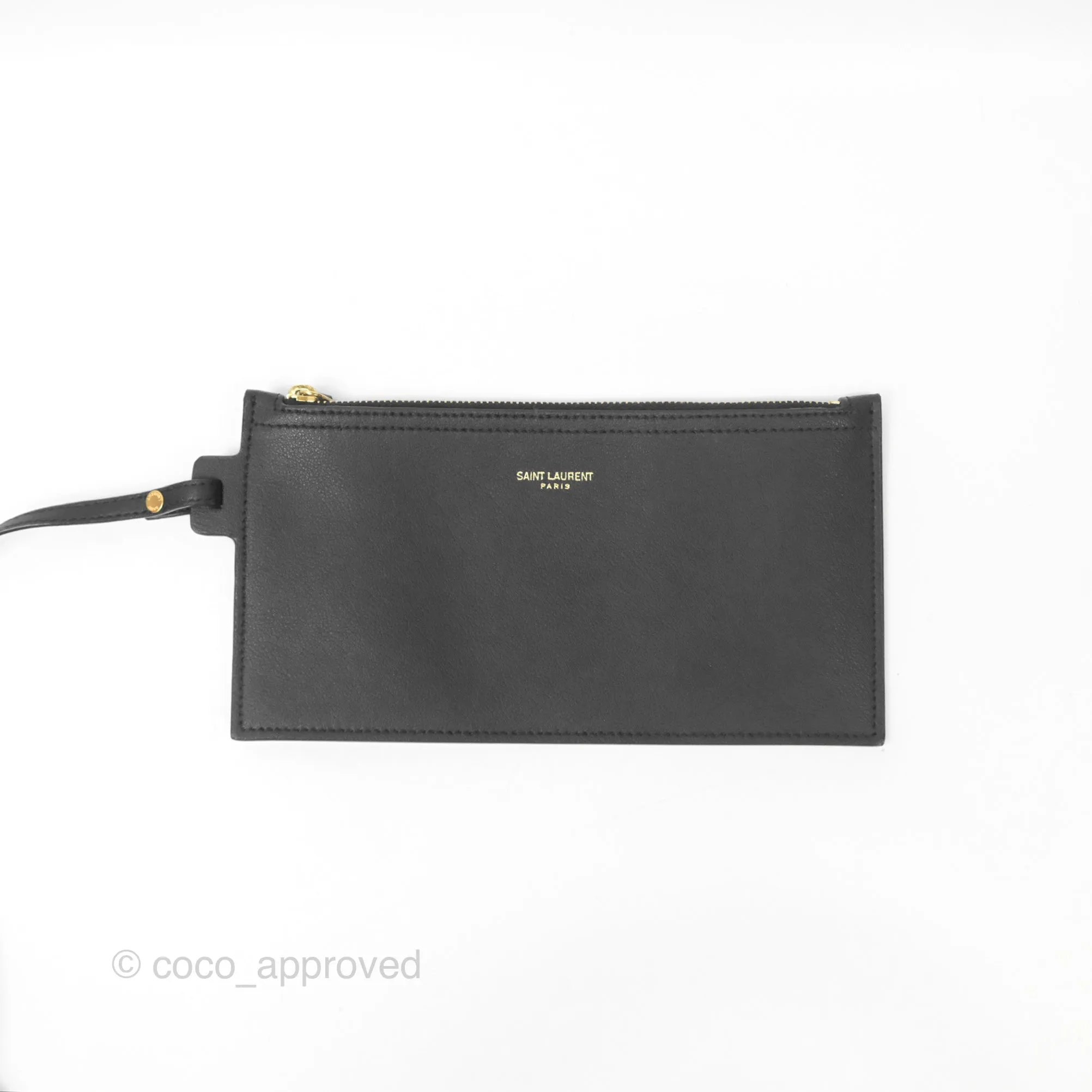 Saint Laurent Large Shopping Tote Black Calfskin