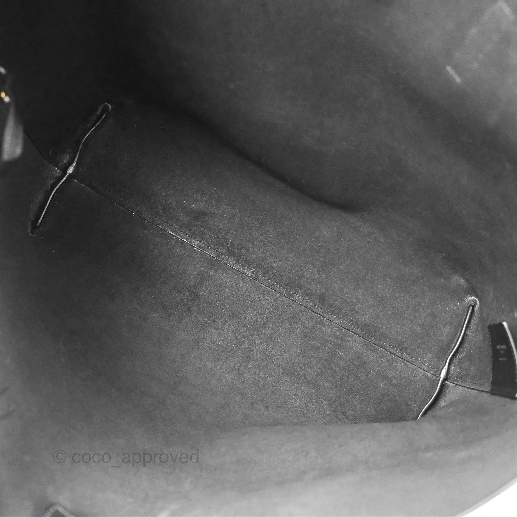 Saint Laurent Large Shopping Tote Black Calfskin