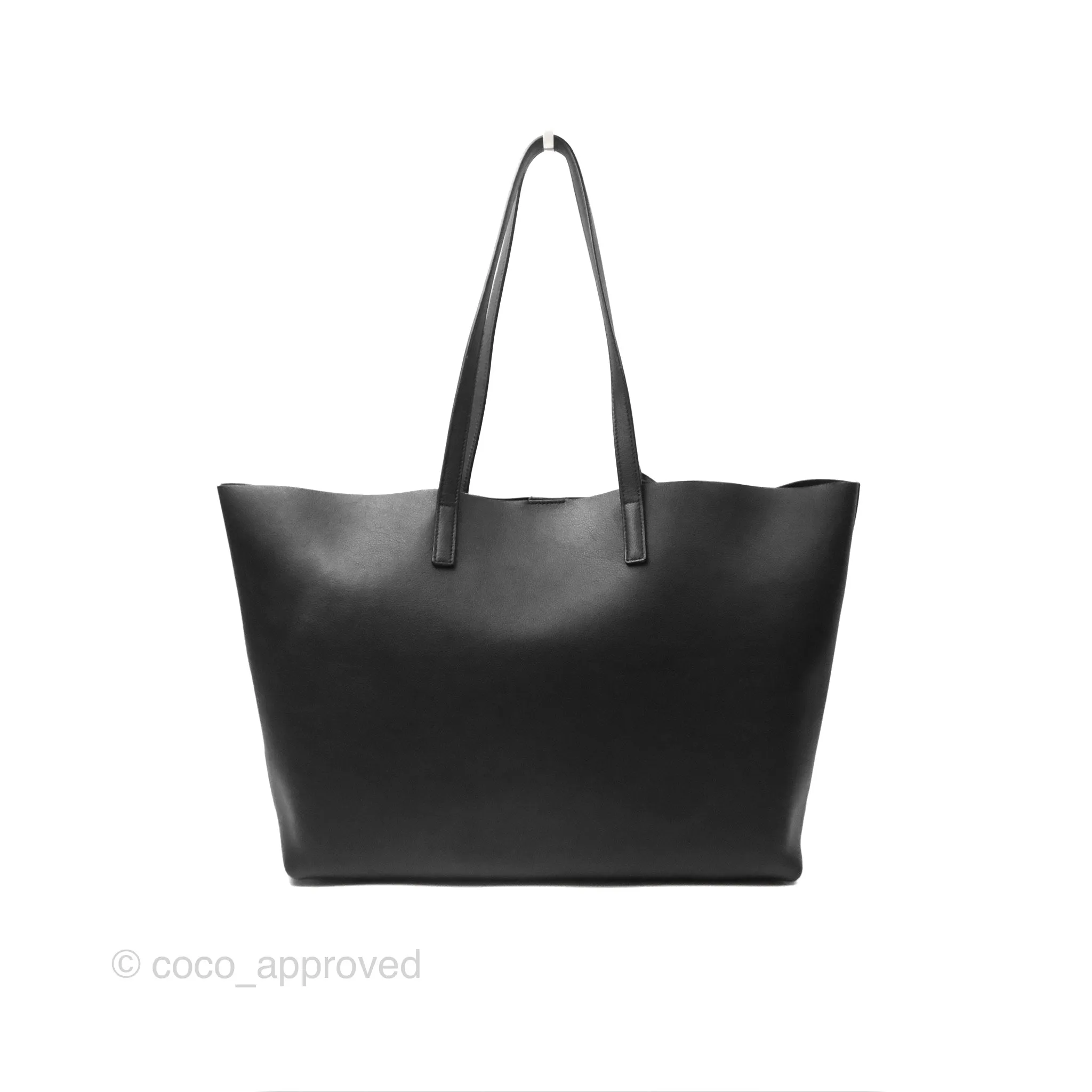 Saint Laurent Large Shopping Tote Black Calfskin