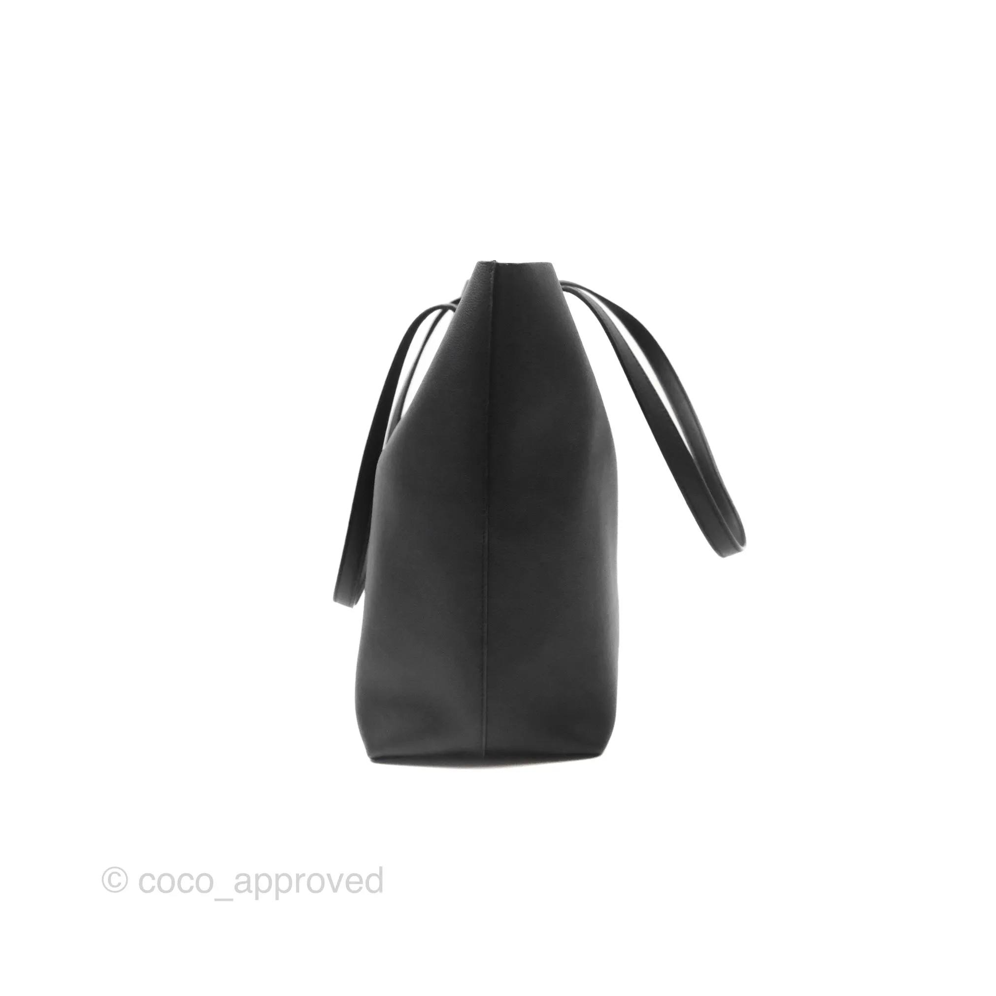 Saint Laurent Large Shopping Tote Black Calfskin