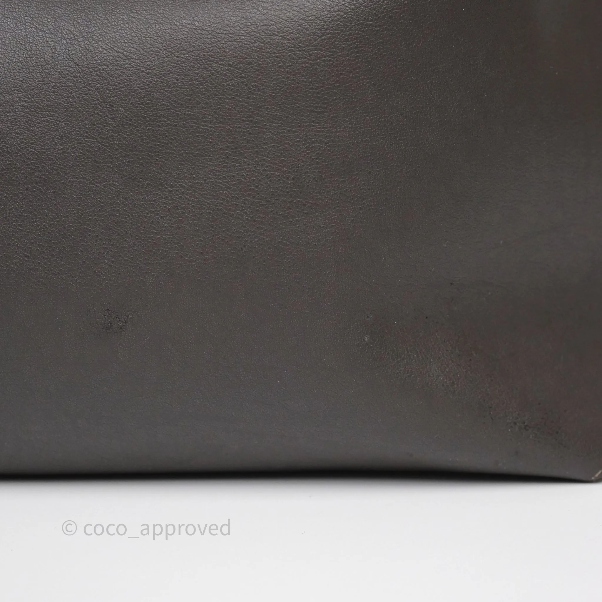 Saint Laurent Large Shopping Tote Dark Grey Calfskin