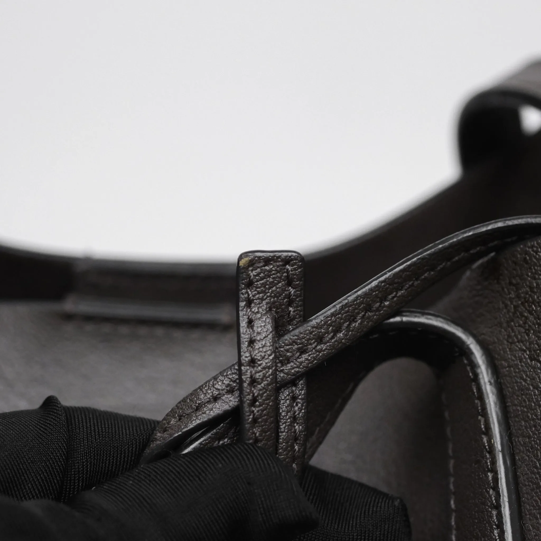 Saint Laurent Large Shopping Tote Dark Grey Calfskin