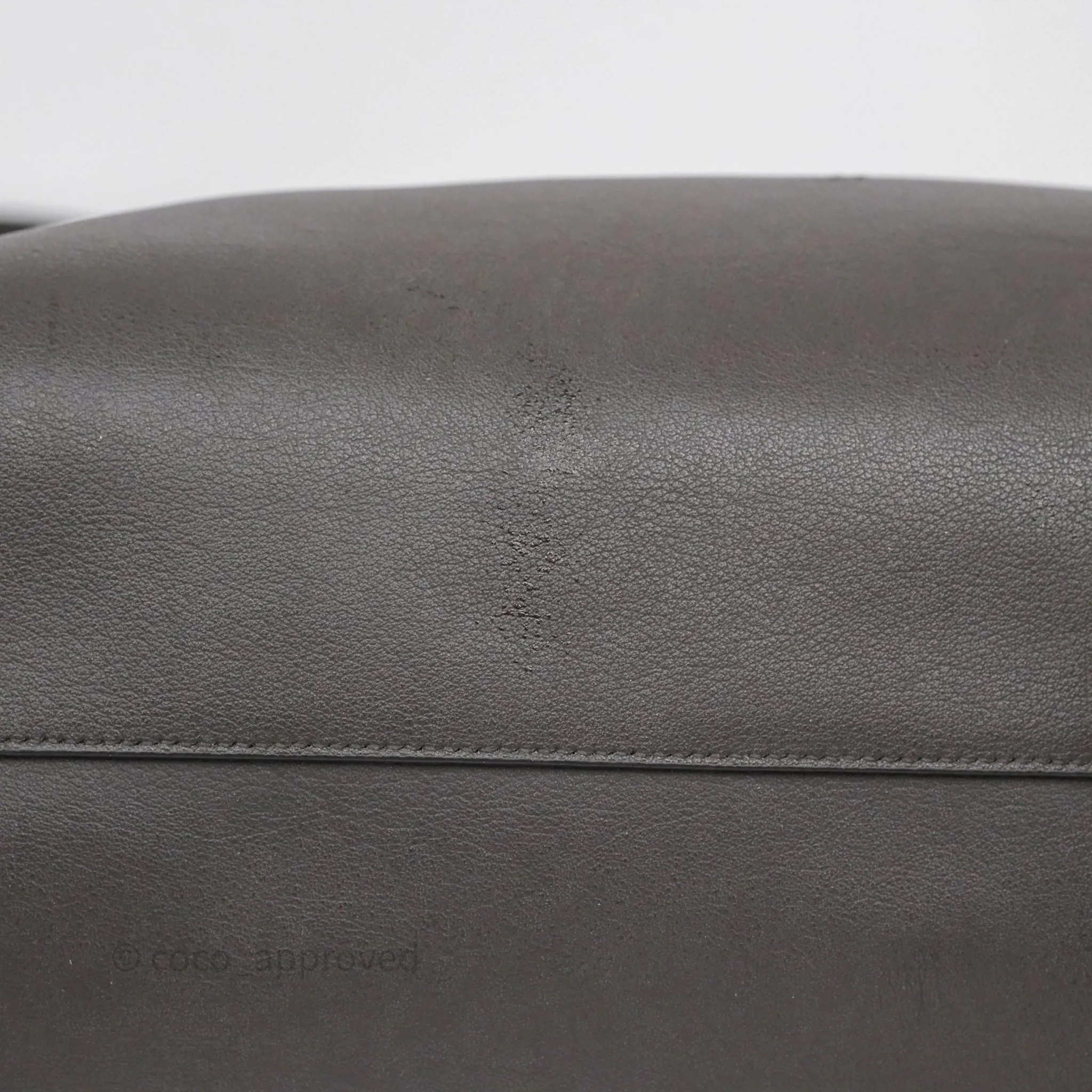 Saint Laurent Large Shopping Tote Dark Grey Calfskin