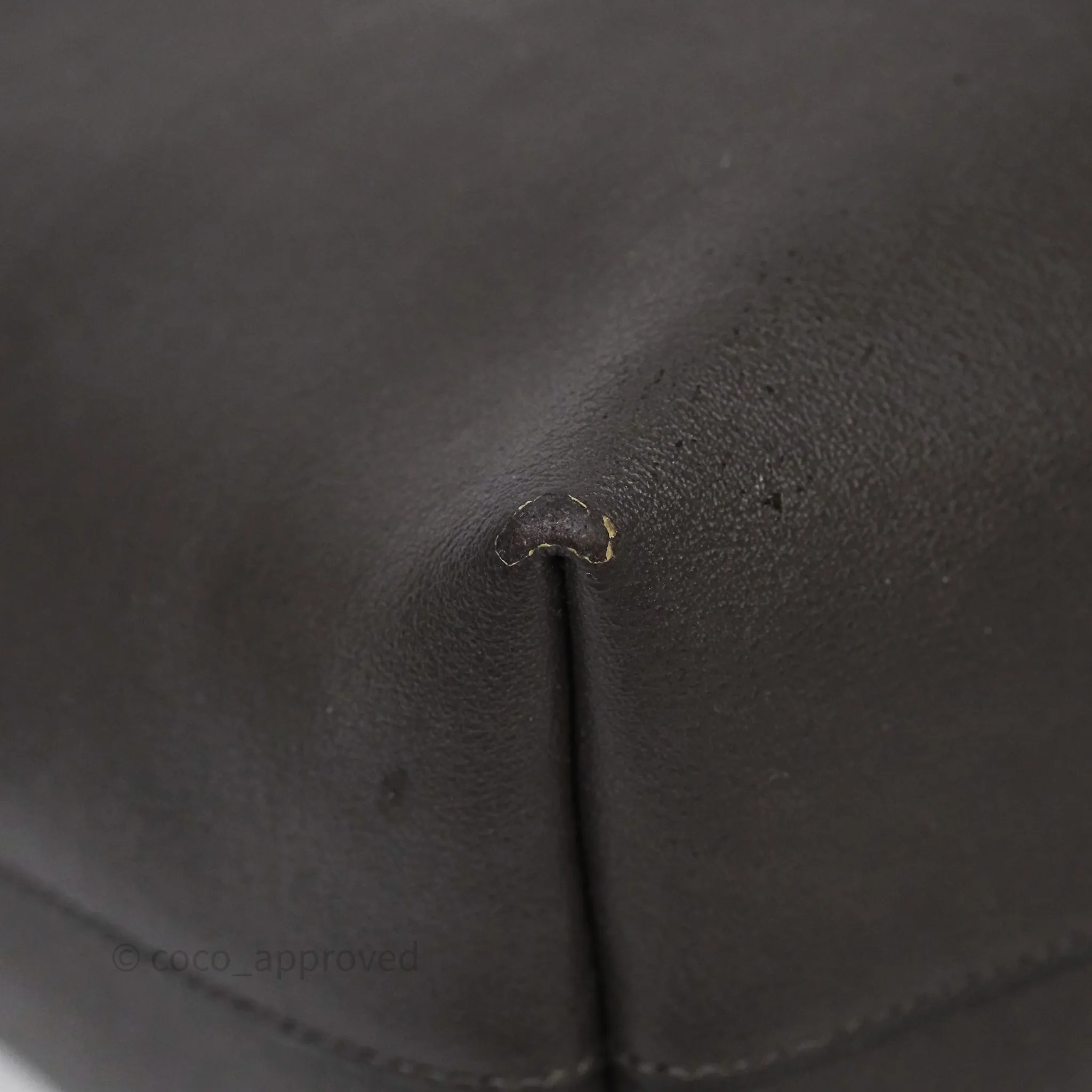 Saint Laurent Large Shopping Tote Dark Grey Calfskin