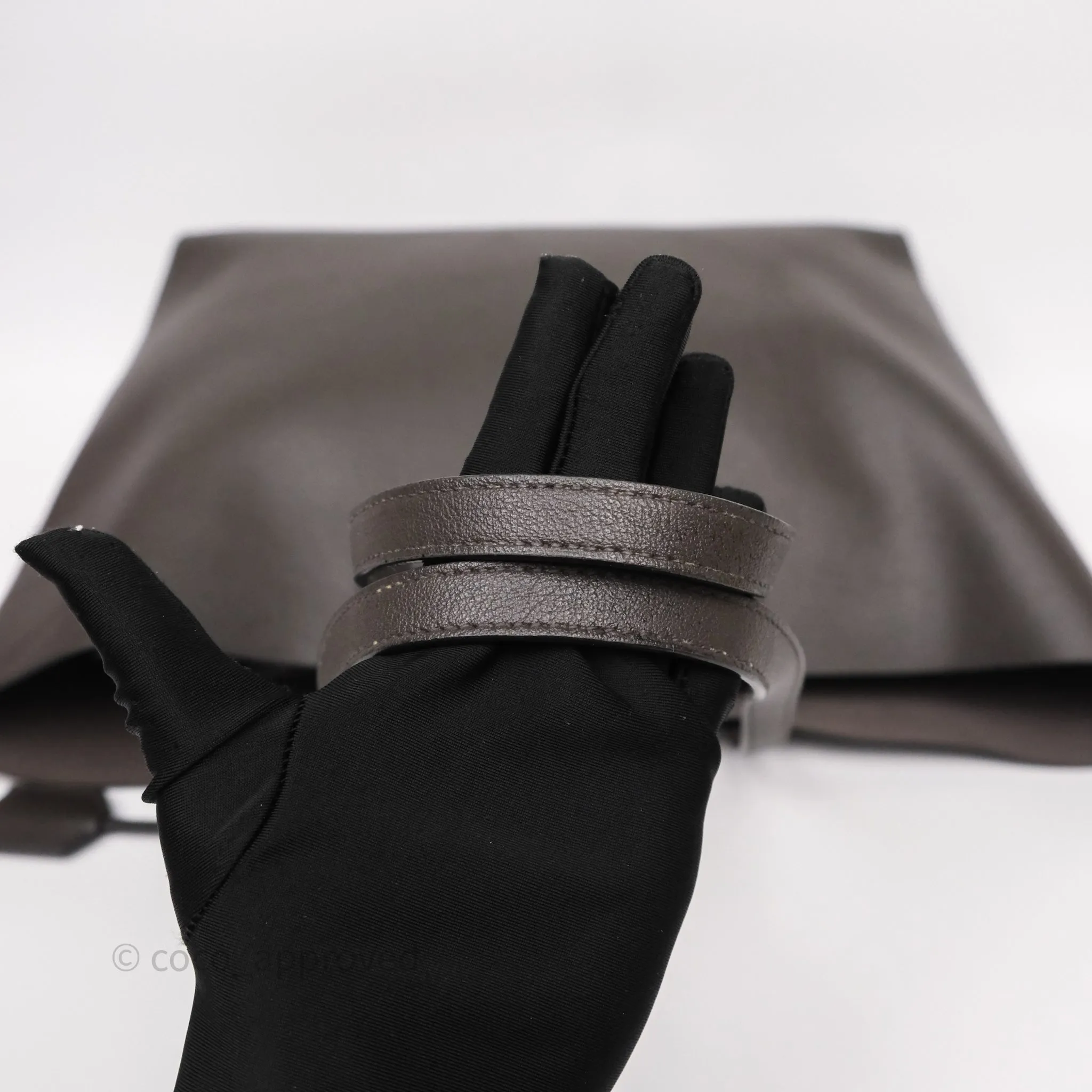 Saint Laurent Large Shopping Tote Dark Grey Calfskin
