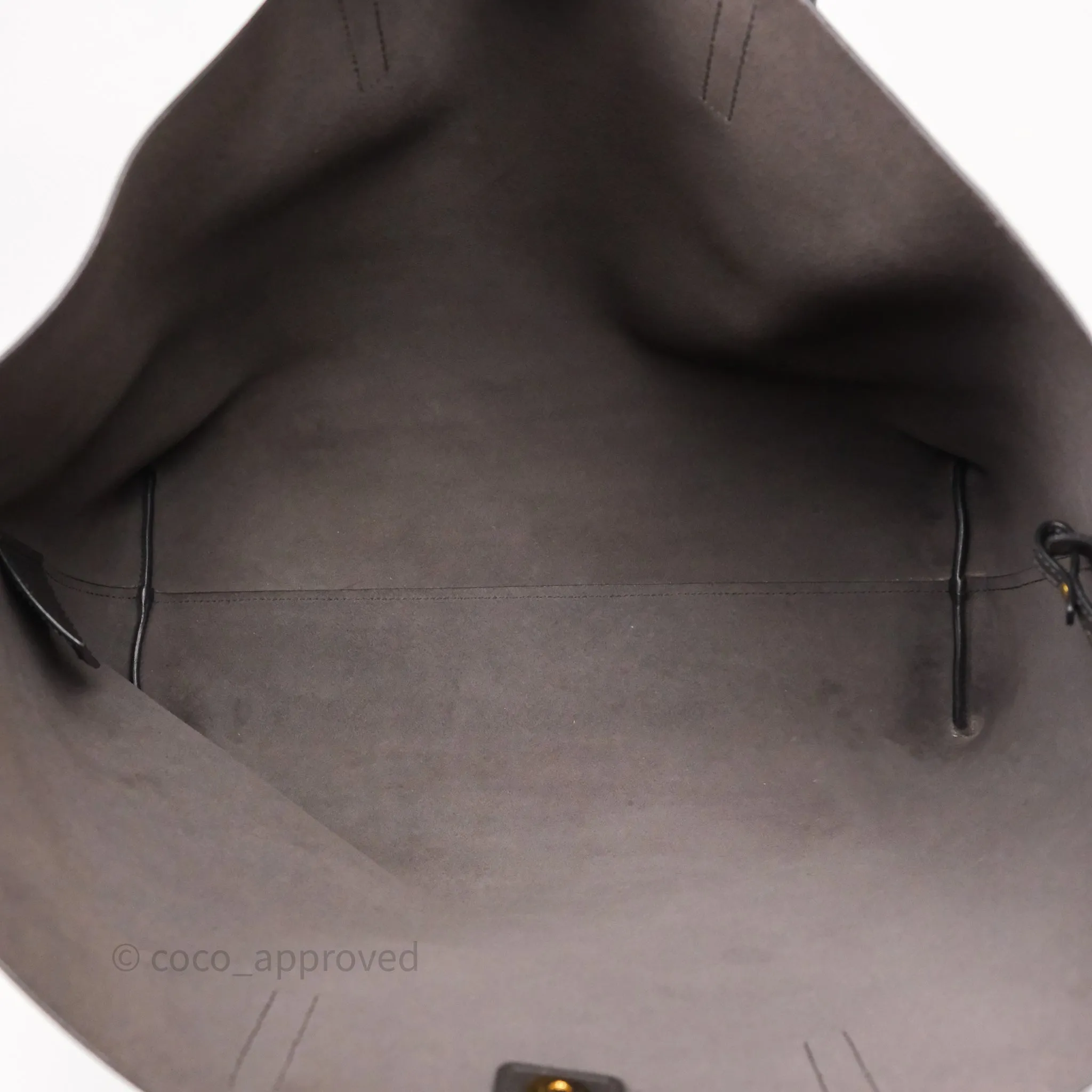 Saint Laurent Large Shopping Tote Dark Grey Calfskin
